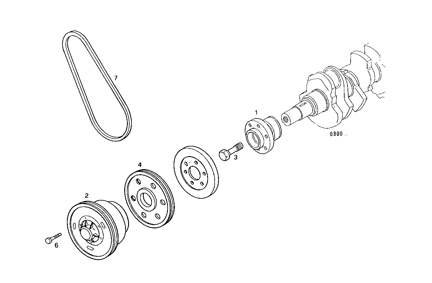 PULLEYS AND BELTS - 8360SRC21.00 8360SRC21 parts diagram