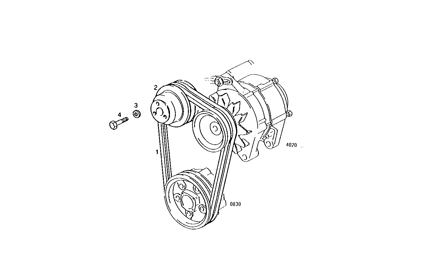 PULLEYS AND BELTS - 8065SU07.05 8065SU07 parts diagram