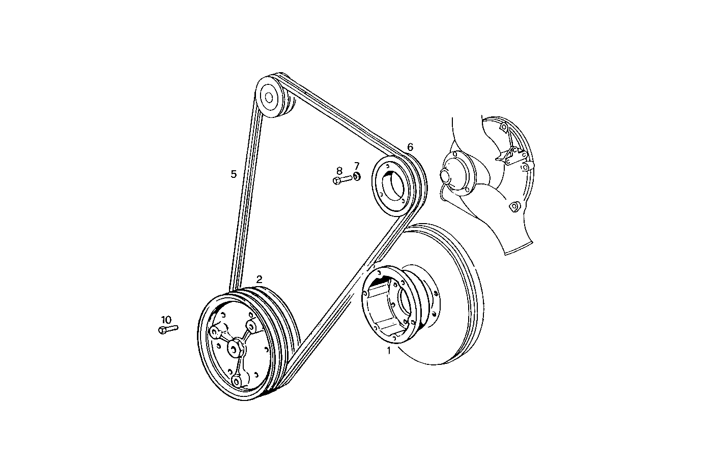 PULLEYS AND BELTS - 8281SRM50.12 8281SRM50 parts diagram