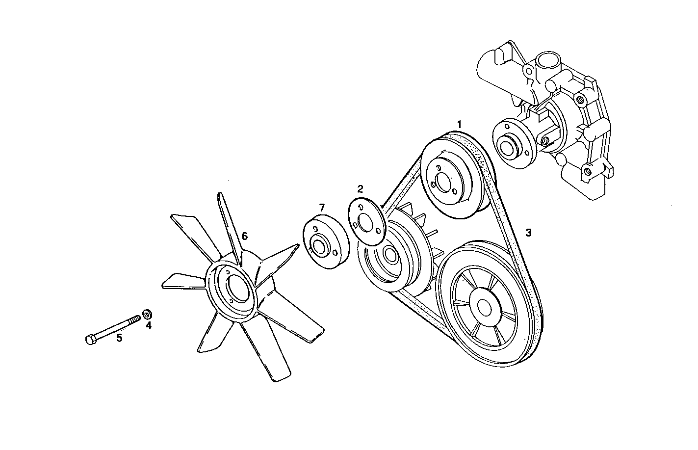 PULLEYS AND BELTS - 8141i67.02A010 8141i67 parts diagram