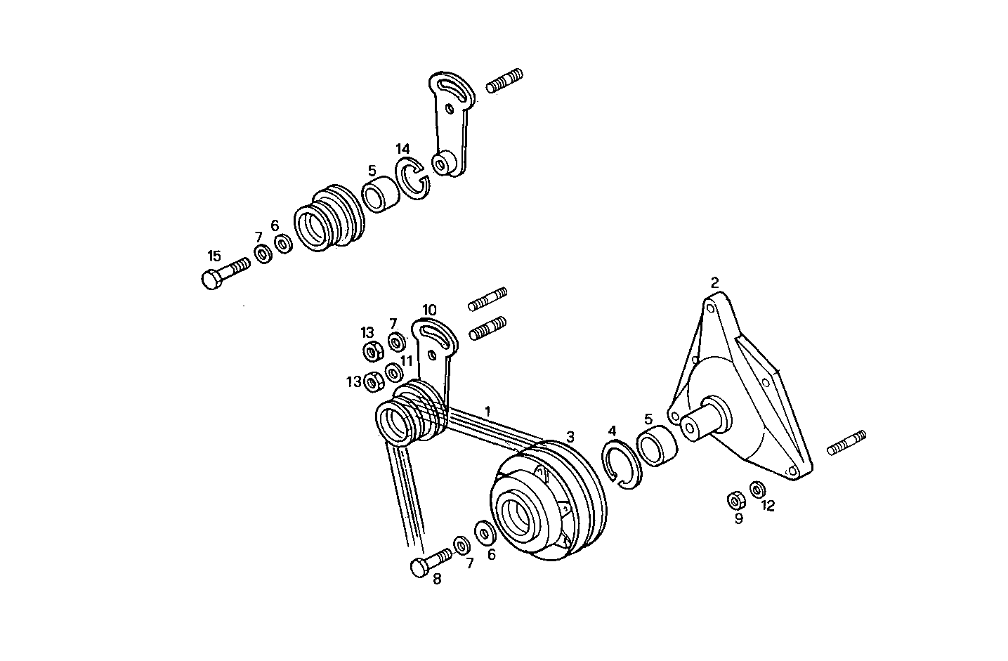PULLEYS AND BELTS - 8210SRC21.30A001 8210SRC21 parts diagram