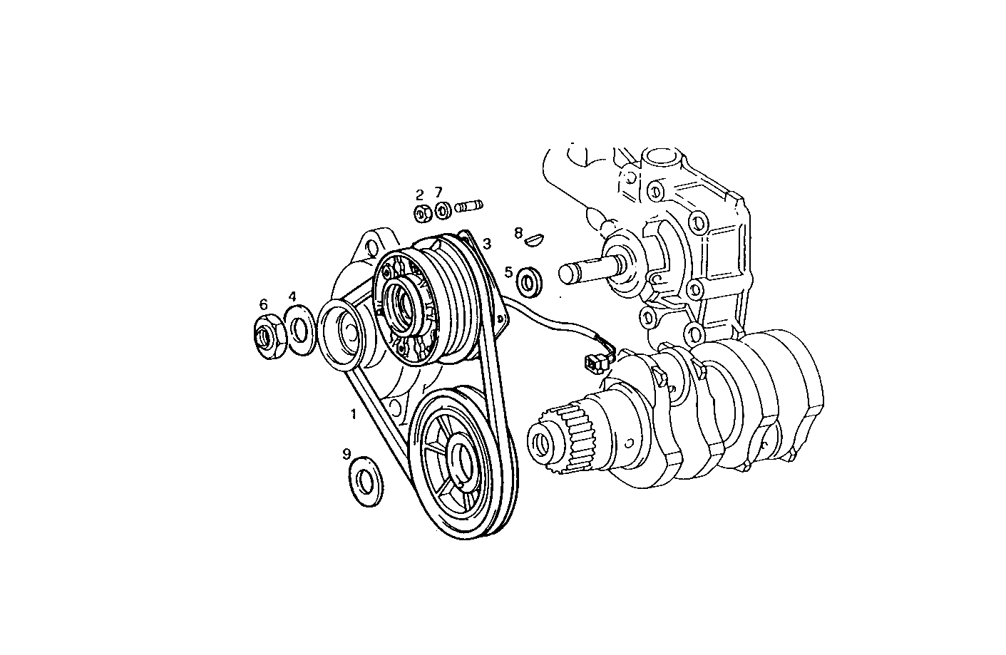 PULLEYS AND BELTS - 8140SE00.00A016 8140SE00 parts diagram