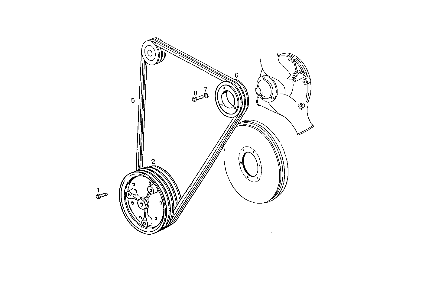 PULLEYS AND BELTS - 8281SRi40.00 8281SRi40 parts diagram