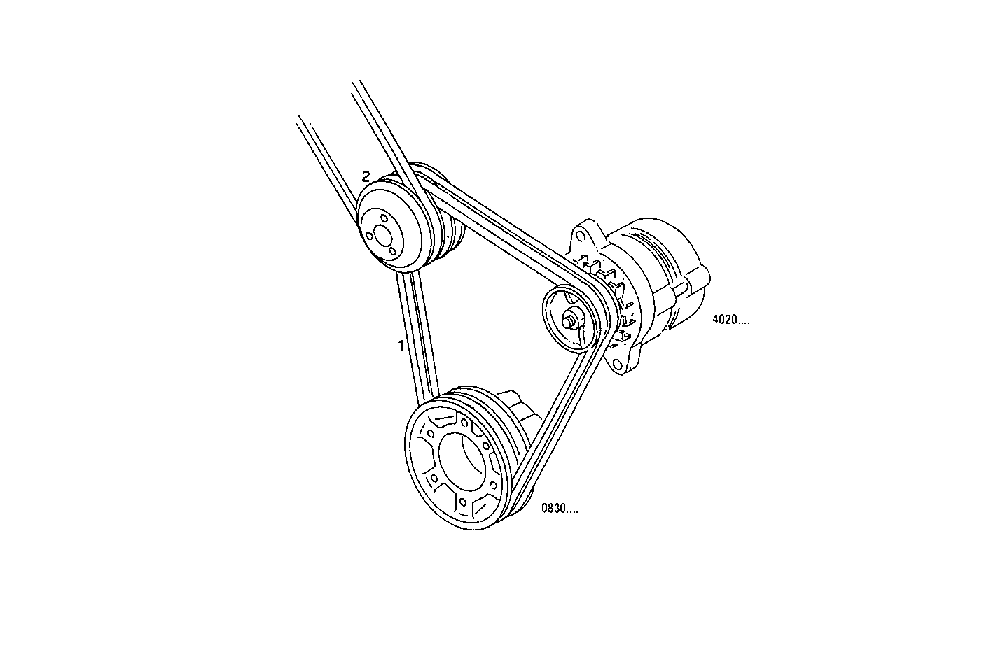 PULLEYS AND BELTS - 8045SE00.09A002 8045SE00 parts diagram