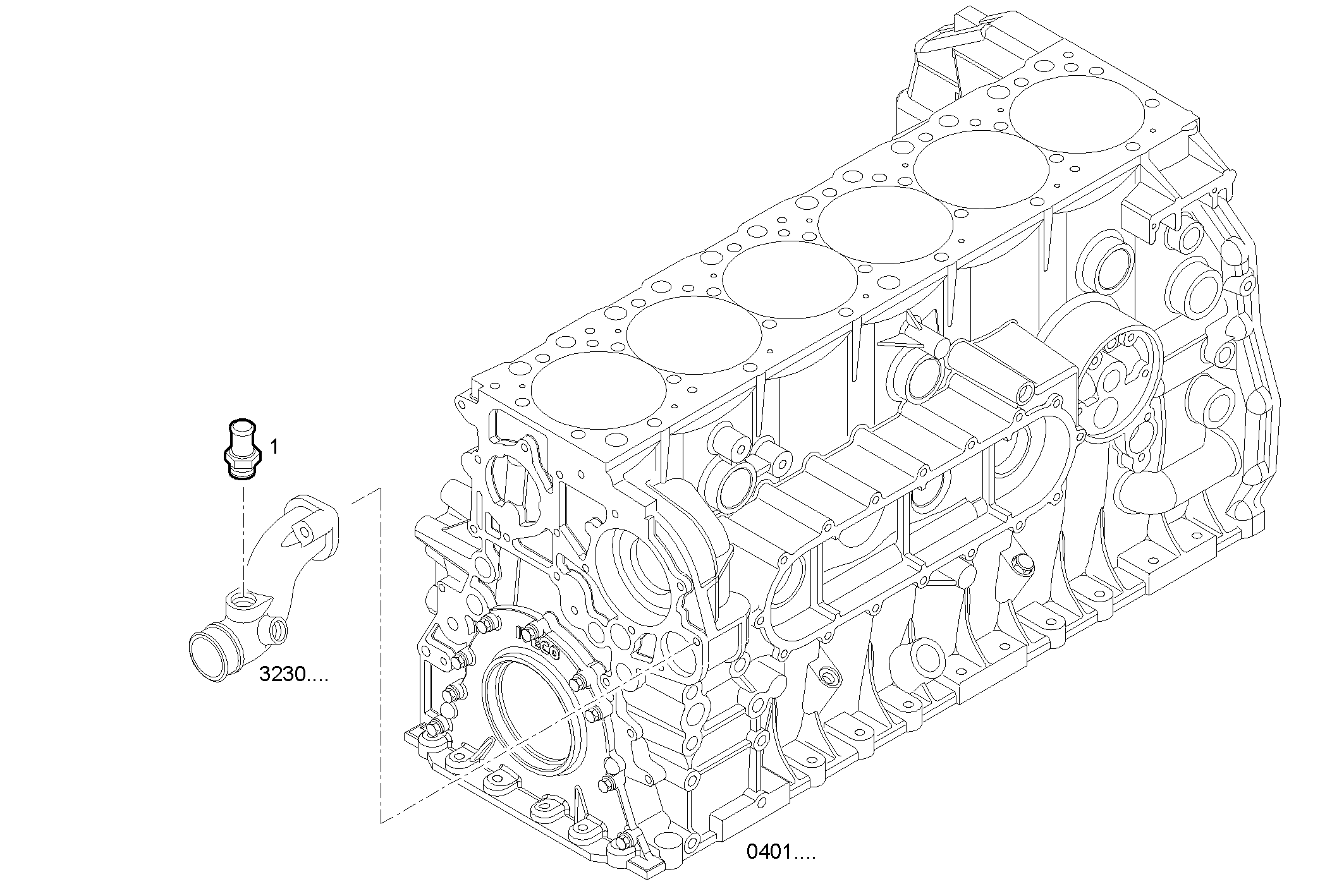 RETURN EXPANSION TANK WATER - F2BE0687C*B301 CURSOR 8 - TIER 2 parts diagram