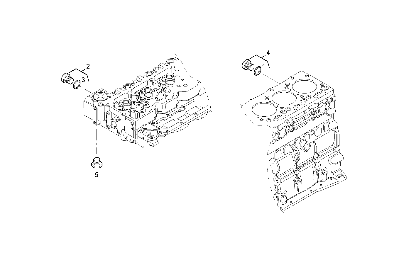 TURBO WATER INLET PIPE - N40ENTE21.00A002 NEF 4 electron. - TIER 2 parts diagram