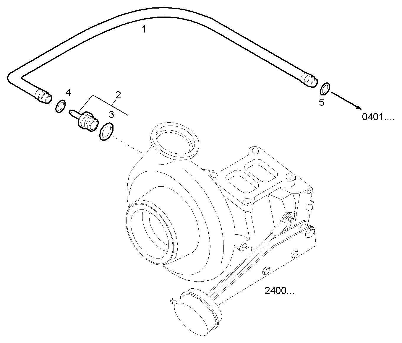 WATER LINES - N60MNTG26.00A001 NEF 6 CNG parts diagram