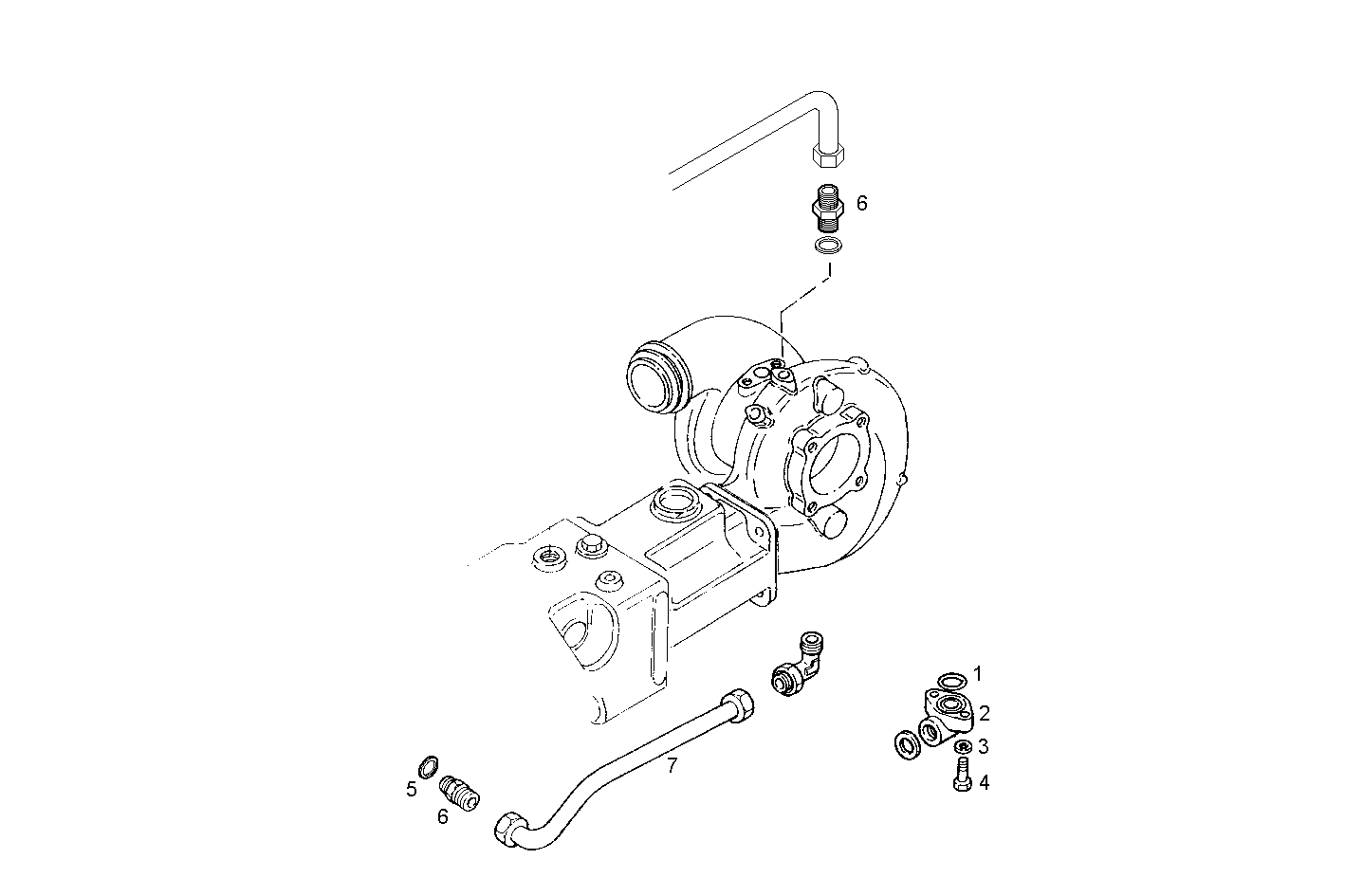 TURBO WATER INLET  PIPE - C78ENSM20.10 CURSOR 8 parts diagram