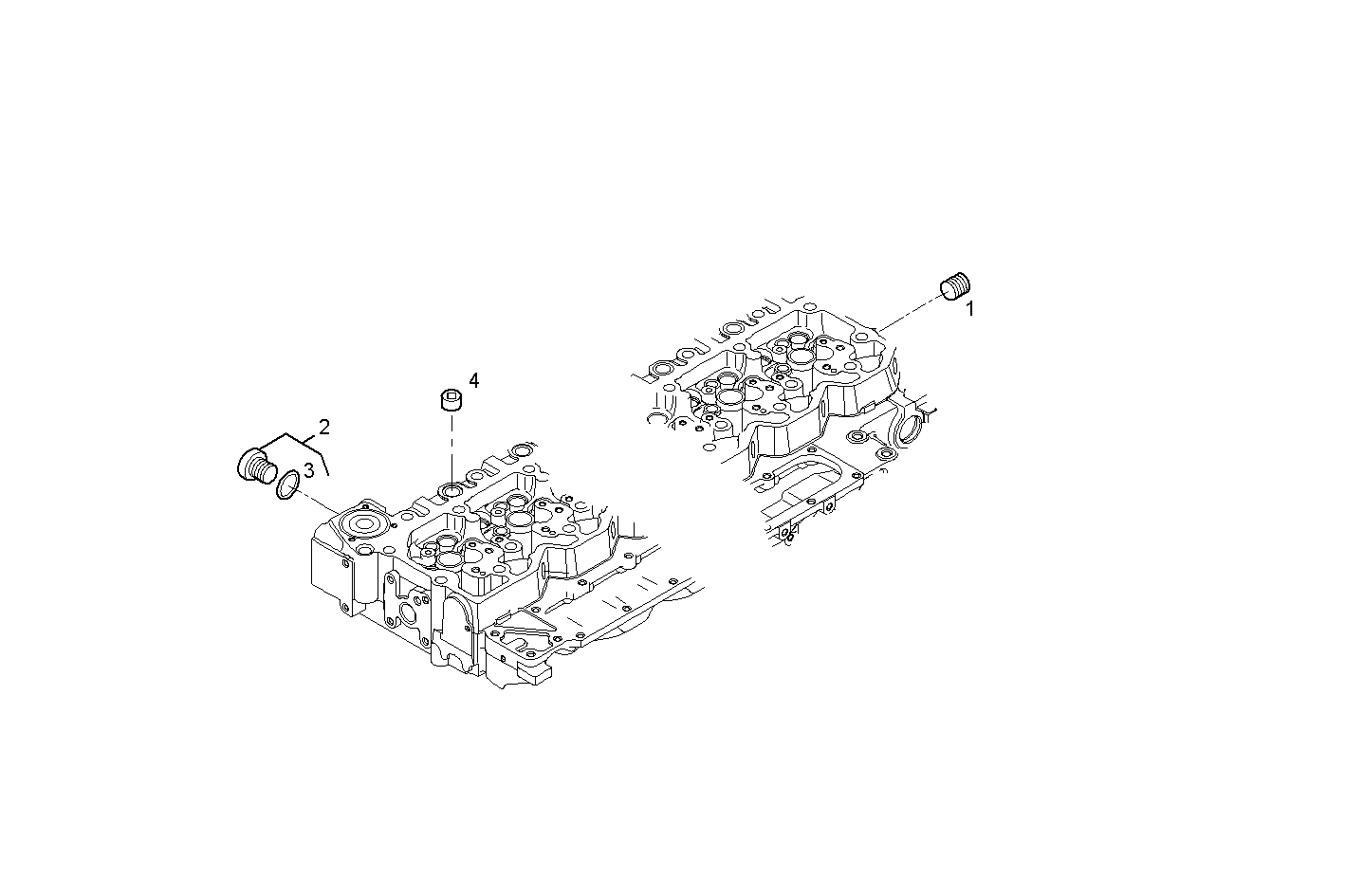 TURBO WATER INLET  PIPE - GENEF200E.A72M NEF 6 electron. parts diagram