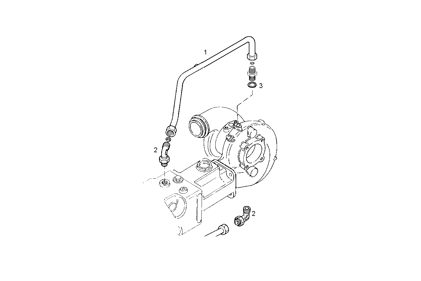 TURBO WATER OUTLET PIPE - C78ENSM20.10 CURSOR 8 parts diagram