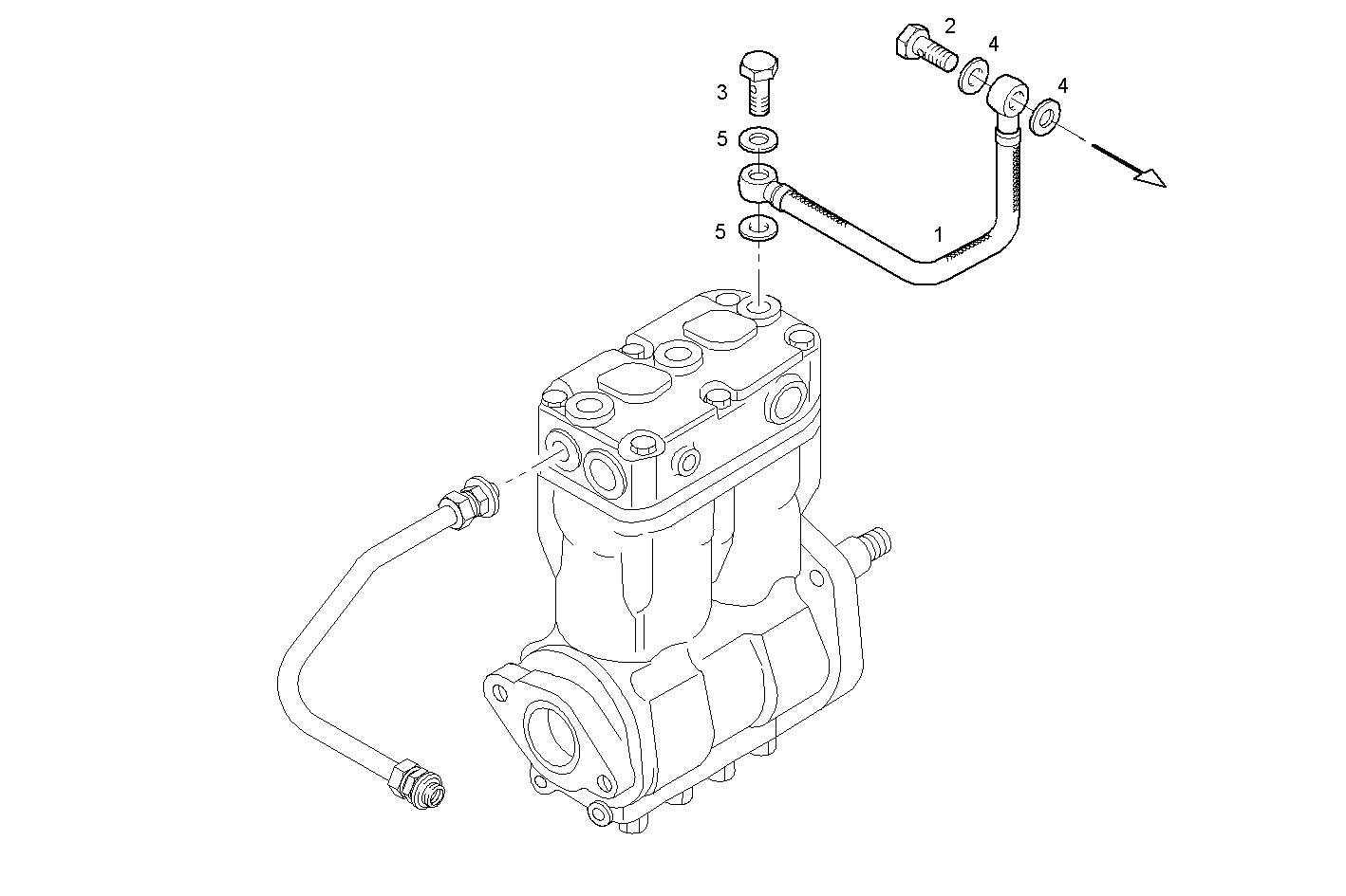 COMPRESSOR EXIT PIPE - C78ENTC26.00A004 CURSOR 8 - EURO 3 parts diagram