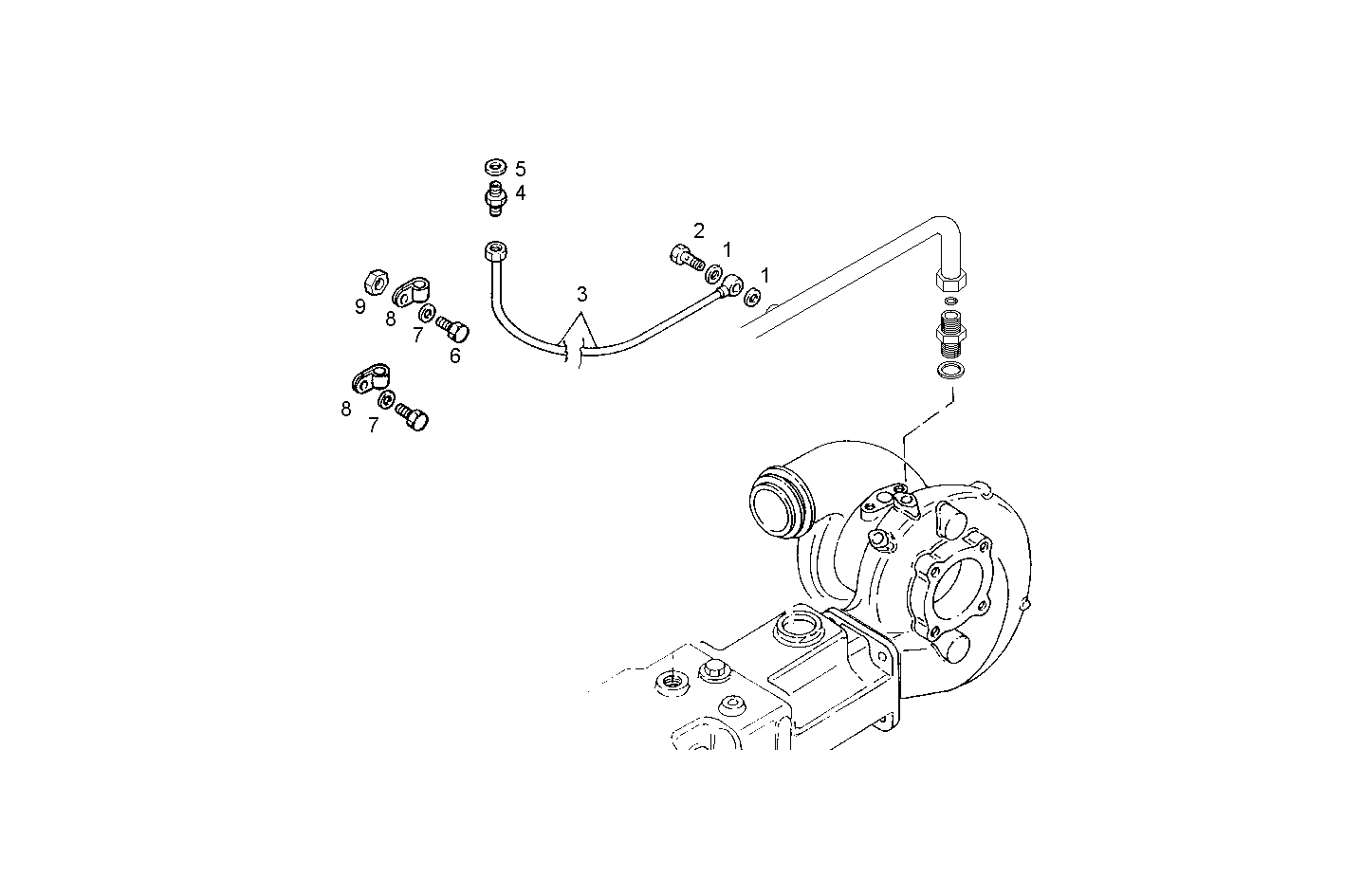 BLEEDER TUBING - C78ENSM20.10 CURSOR 8 parts diagram