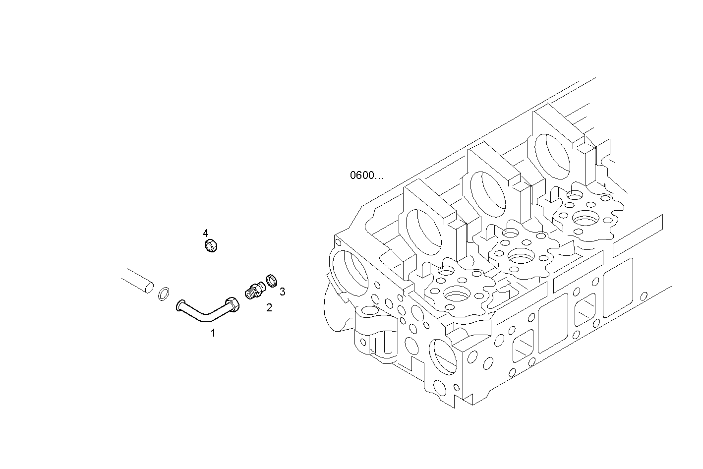BLEEDER TUBING - CURSOR78TE2.1A559 CURSOR 8 parts diagram