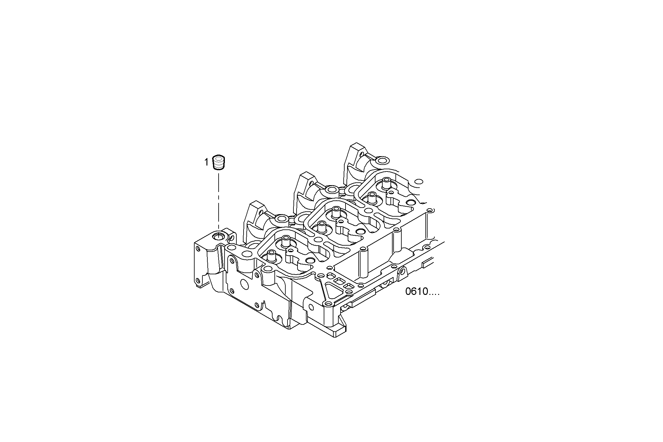 BLEEDER TUBING - F4BE0647A*B100 NEF 6 CNG parts diagram