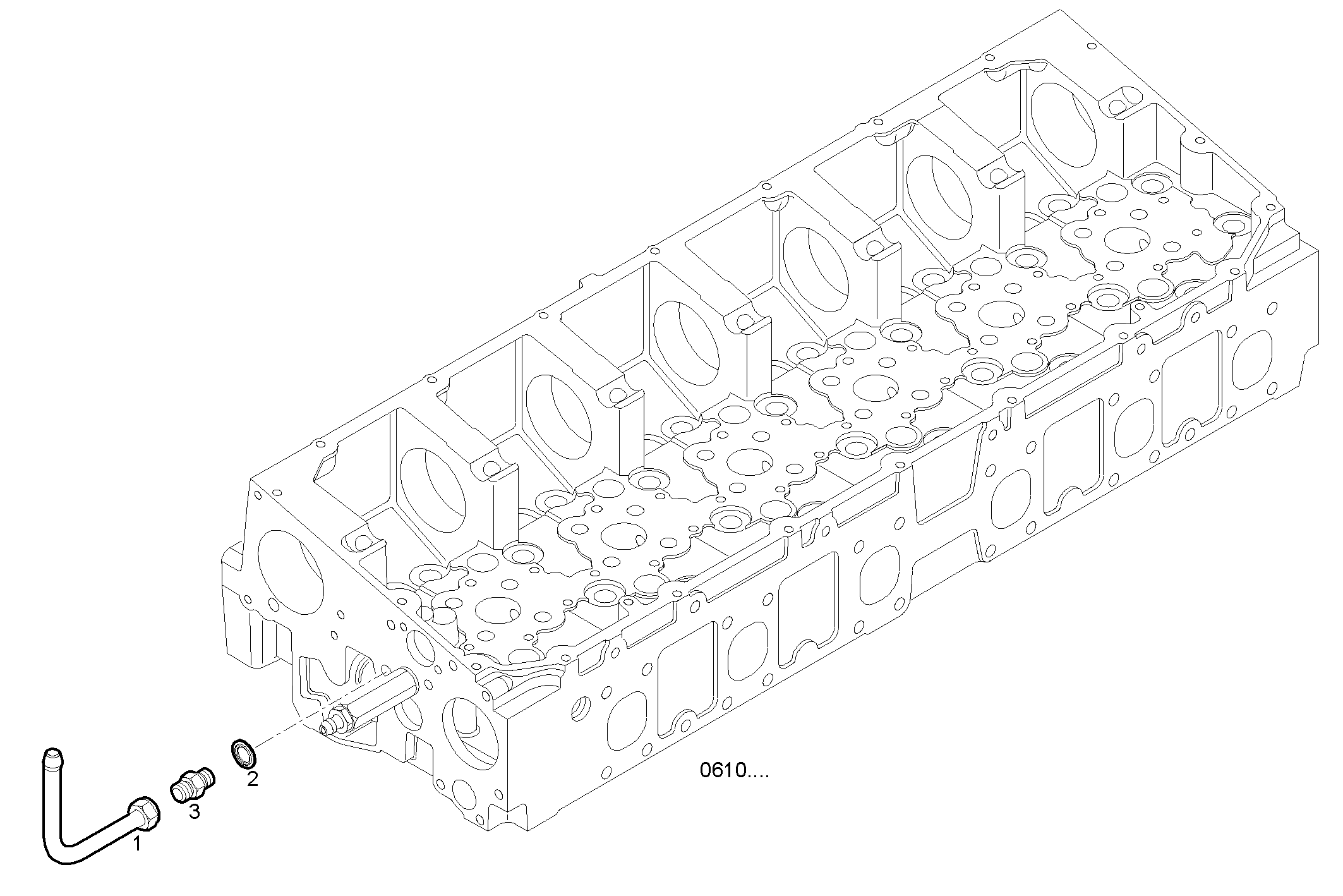 BLEEDER TUBING - F2CE9687C*E001 CURSOR 9 - TIER 3 parts diagram
