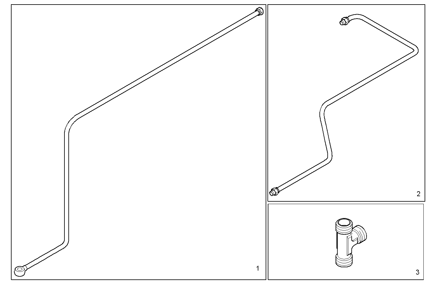 BLEEDER TUBING - C78ENSM20.30 CURSOR 8 parts diagram