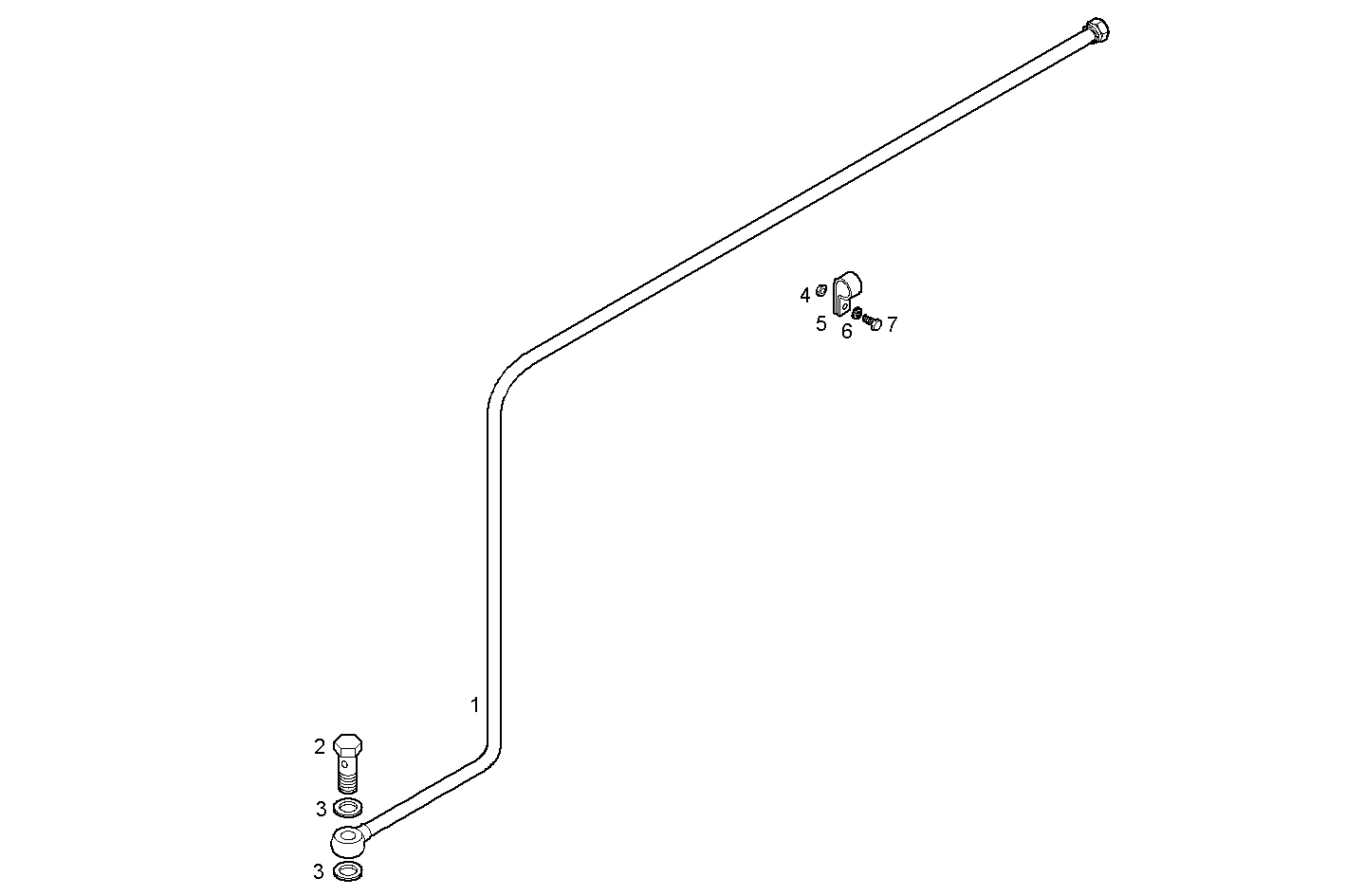 BLEEDER TUBING - C78ENSM20.30 CURSOR 8 parts diagram