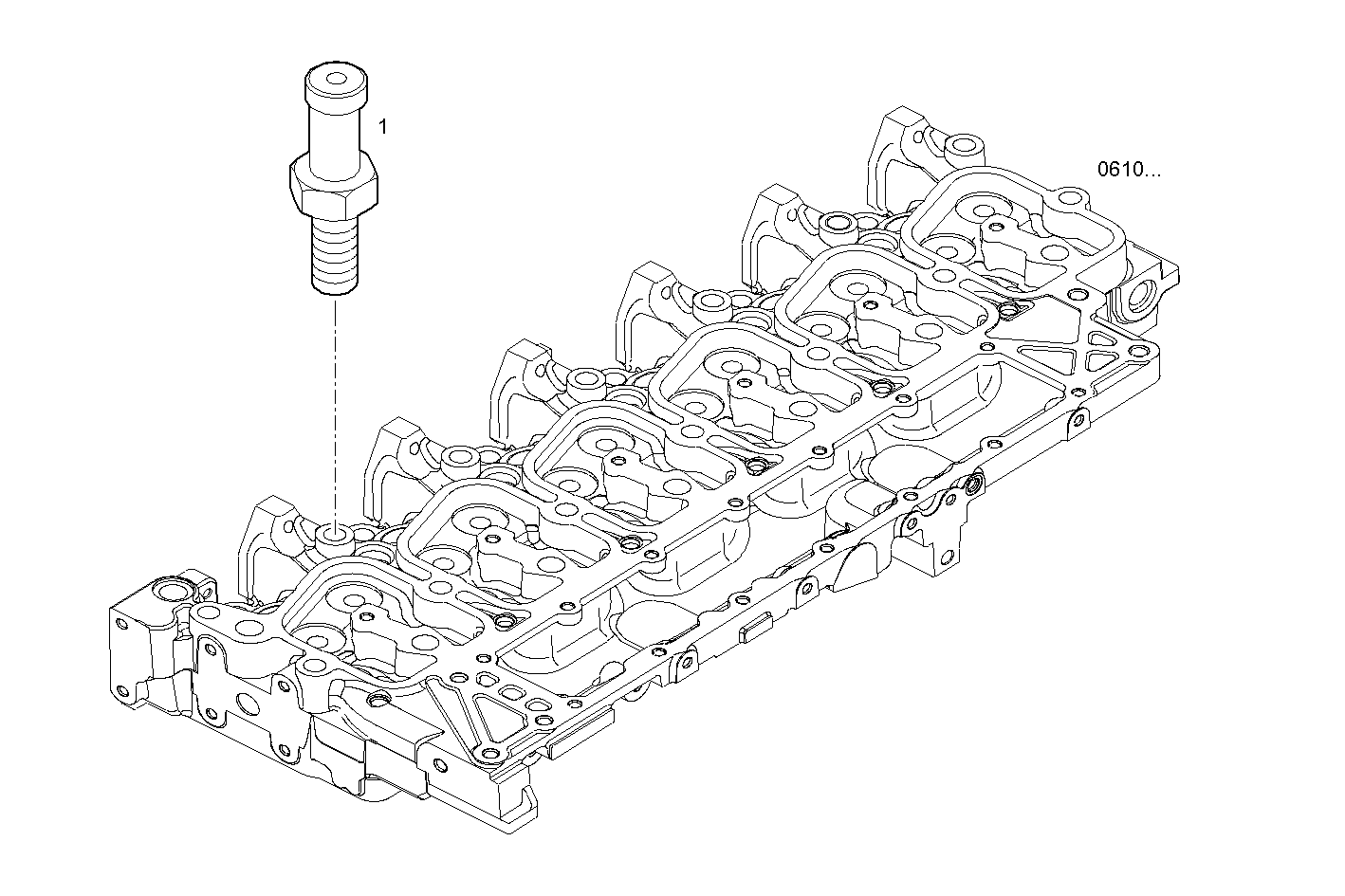 BLEEDER TUBING - N60MNTG26.00A001 NEF 6 CNG parts diagram