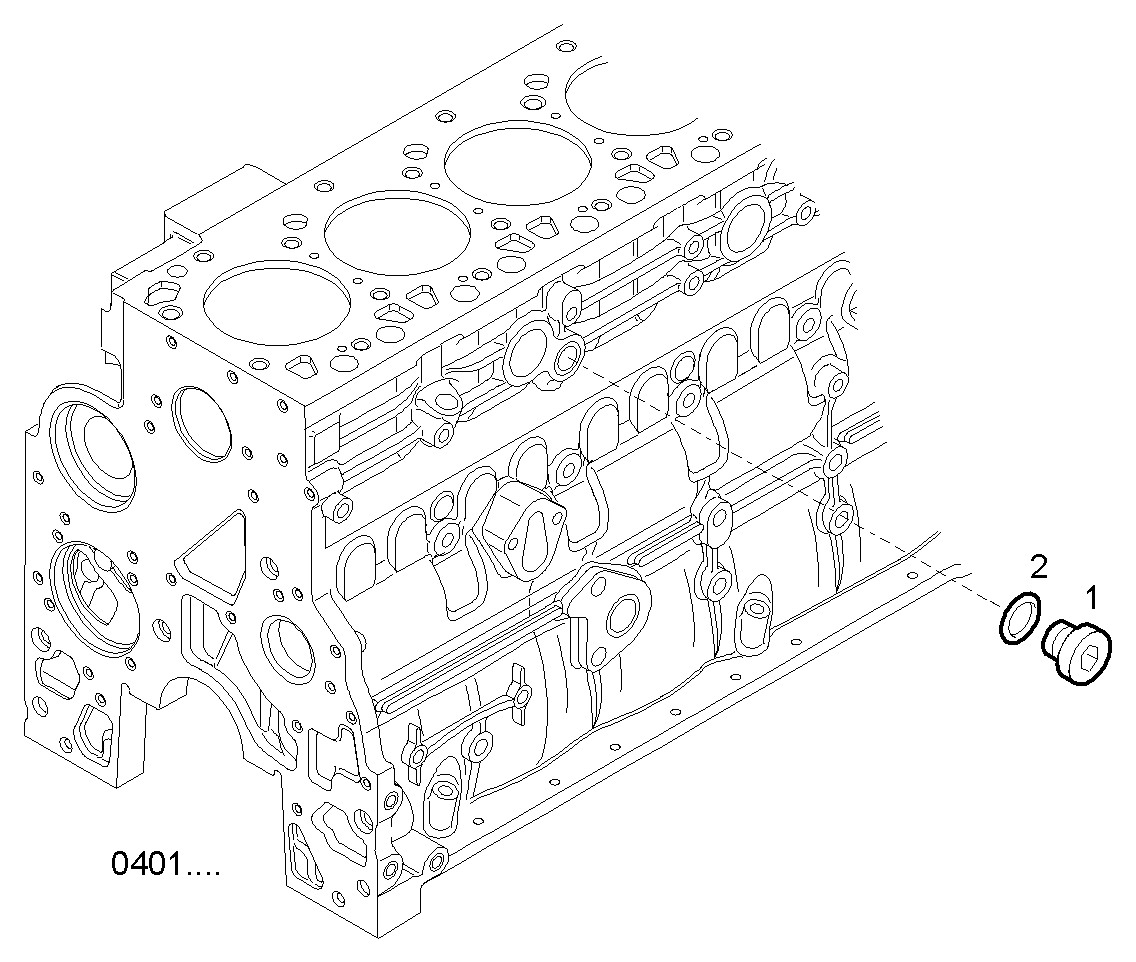 WATER LINES - N67MSTD20.00A810 NEF 6 mechanic. - TIER 2 parts diagram