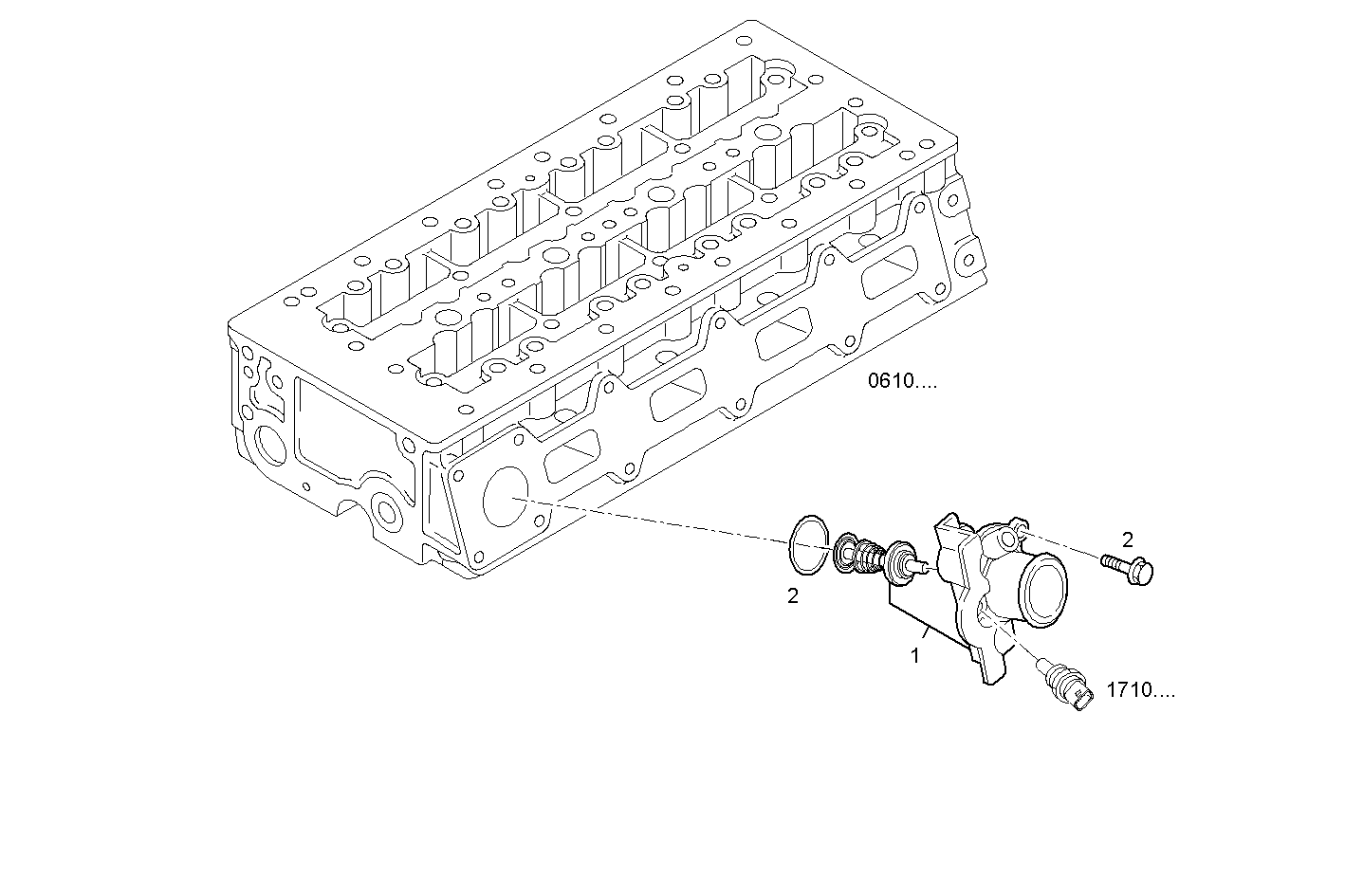 TEMPERATURE REGULATOR - F1AE0481L*A001 SOFIM HPI 2.3L - TIER 2 parts diagram