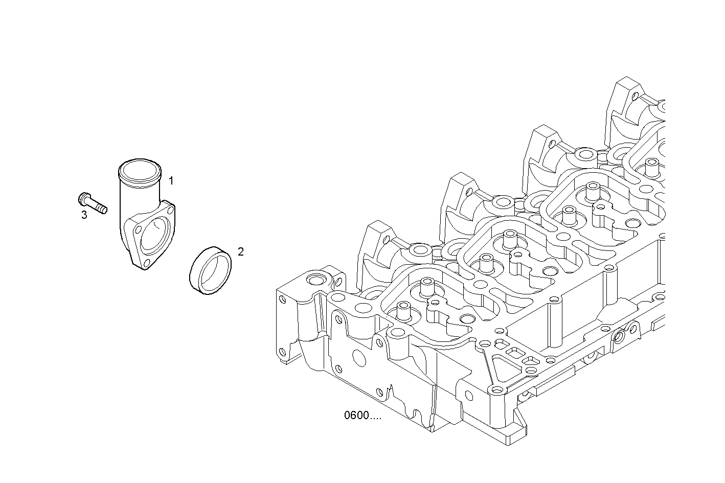 TEMPERATURE REGULATOR - F4CE0454A*D604 NEF 4 mechanic. - TIER 2 parts diagram