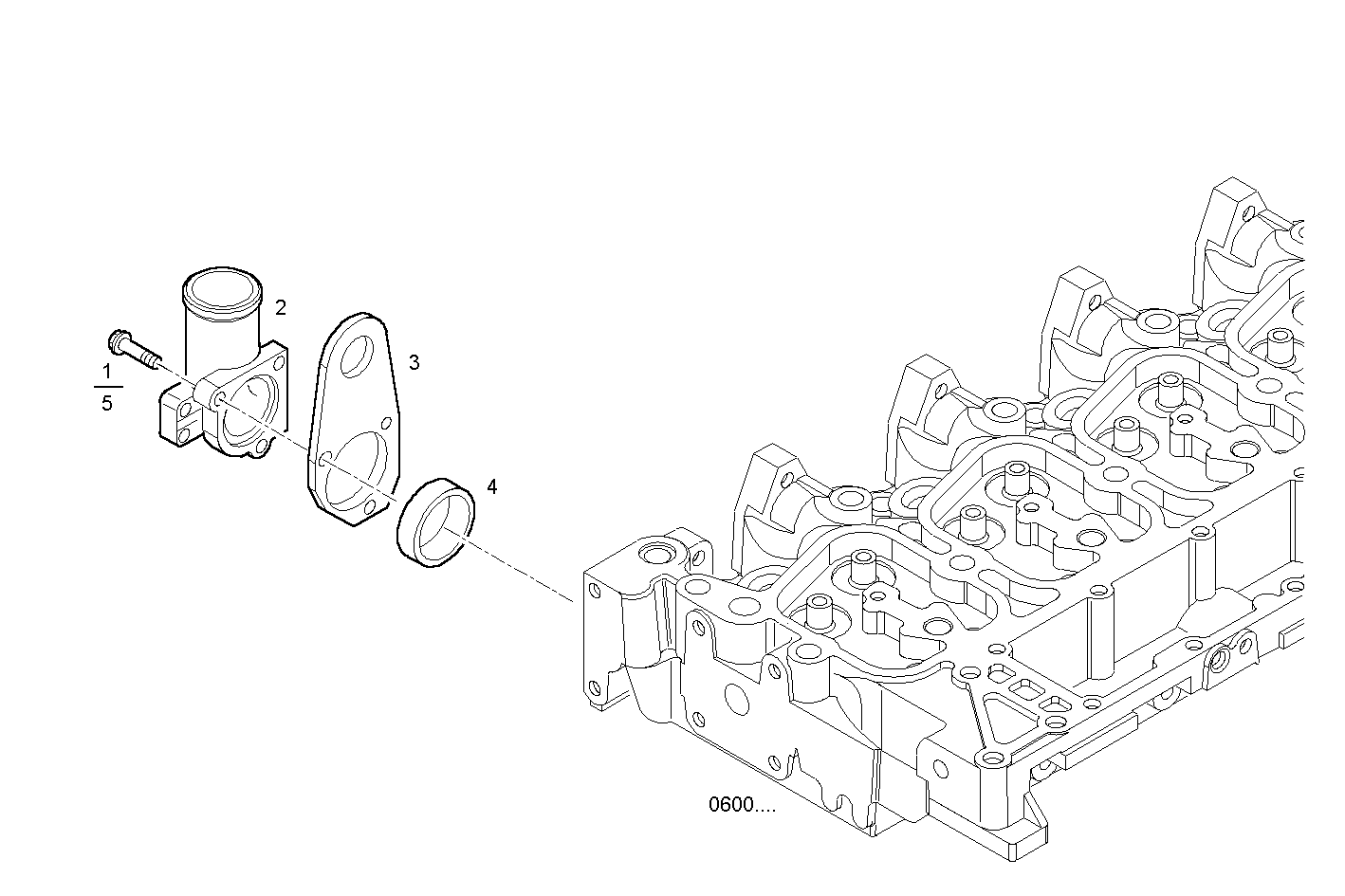 TEMPERATURE REGULATOR - N45MNTD20.00A002 NEF 4 mechanic. - TIER 2 parts diagram