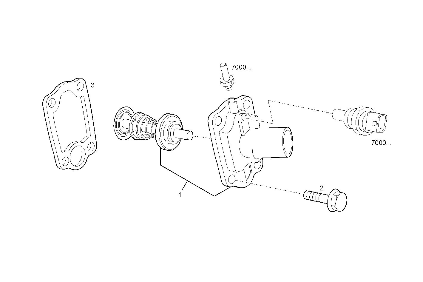 TEMPERATURE REGULATOR - F1CE0481B*A001 SOFIM HPI 3.0L - EURO 3 parts diagram