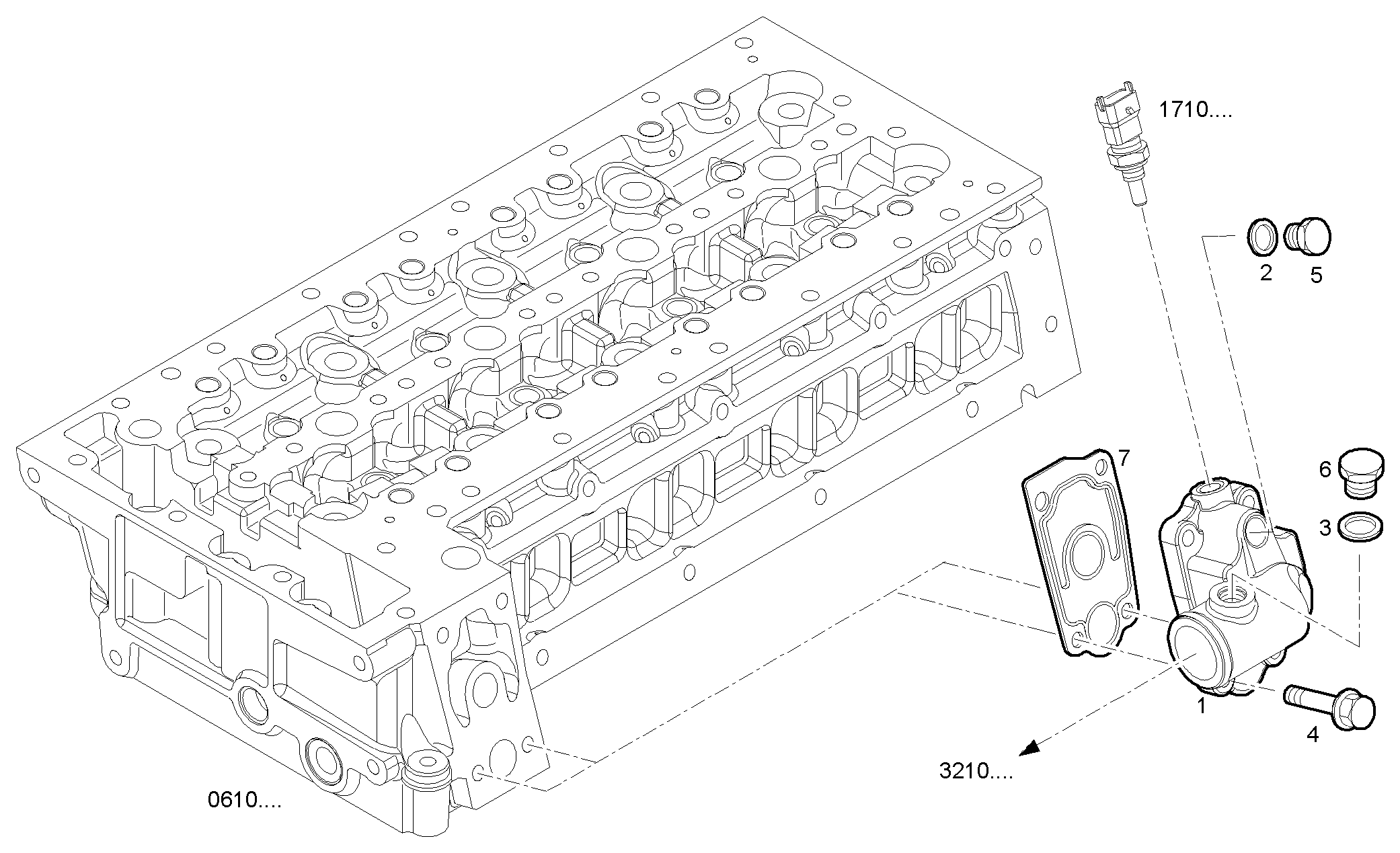 TEMPERATURE REGULATOR - S30ENTM23.10 SOFIM HPI 3.0L parts diagram