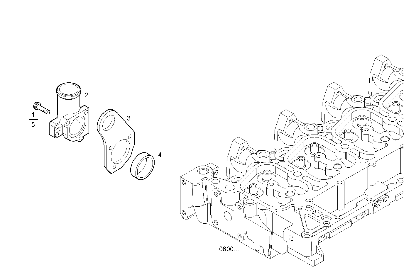 TEMPERATURE REGULATOR - F4BE0454A*D601 NEF 4 mechanic. - TIER 2 parts diagram