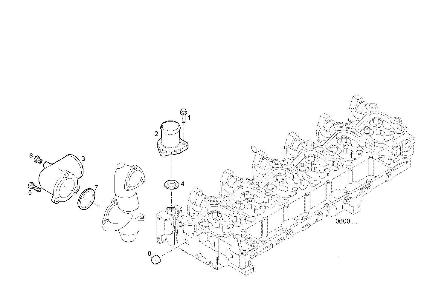 TEMPERATURE REGULATOR - F4AE0682C*C117 NEF 6 electron. - EURO 3 parts diagram