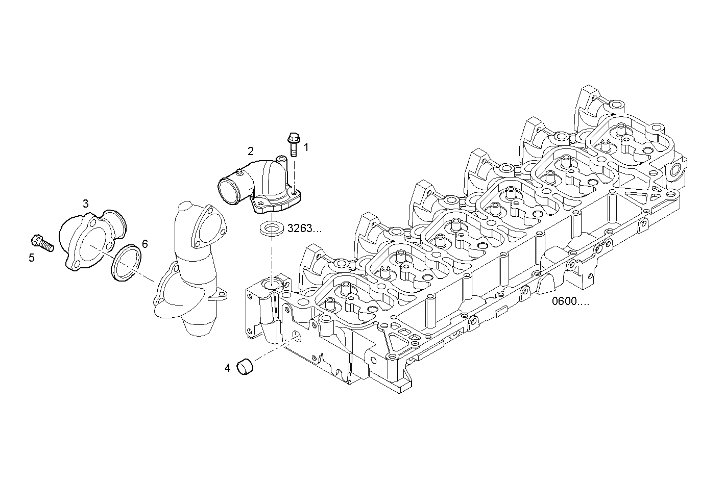 TEMPERATURE REGULATOR - F4AE0682D*C159 NEF 6 electron. - EURO 3 parts diagram