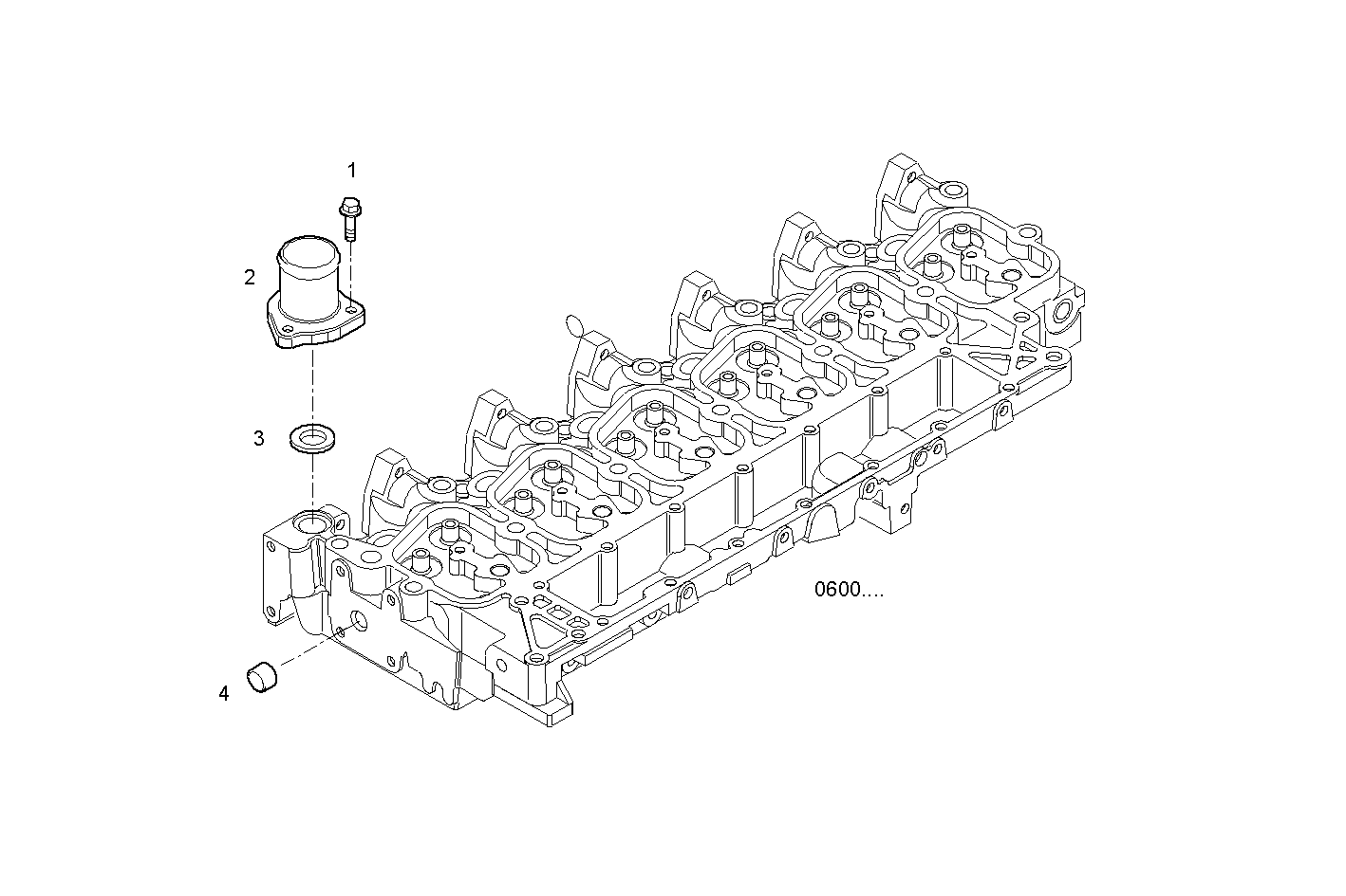 TEMPERATURE REGULATOR - F4AE0684B*D103 NEF 6 electron. - TIER 2 parts diagram