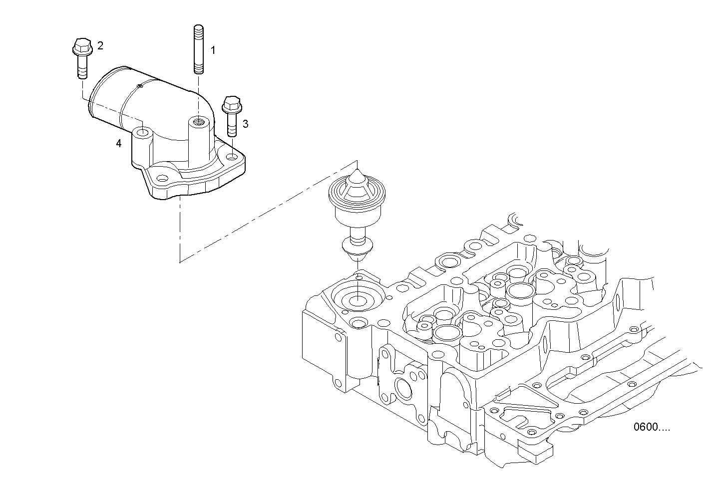 TEMPERATURE REGULATOR - F4AE3481D*P103 NEF 4 electron. - EURO 4 parts diagram