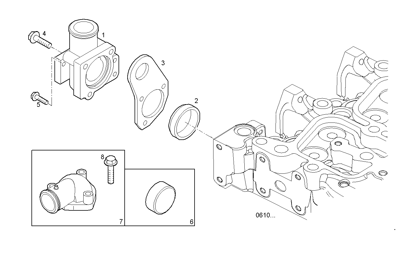TEMPERATURE REGULATOR - N60MNTG26.00A002 NEF 6 CNG parts diagram