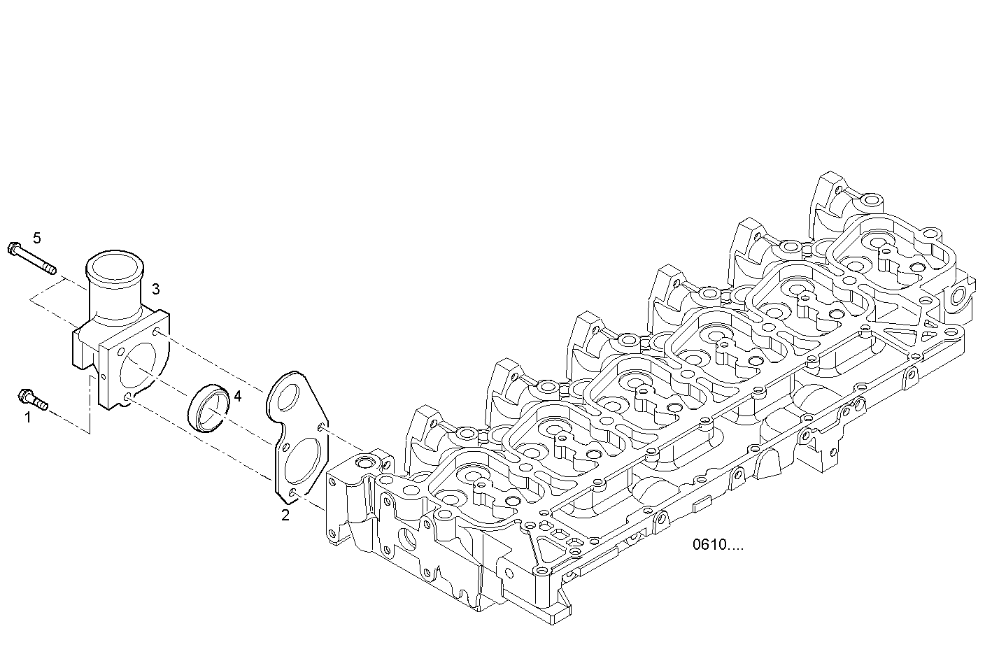 TEMPERATURE REGULATOR - F4BE0647A*B100 NEF 6 CNG parts diagram