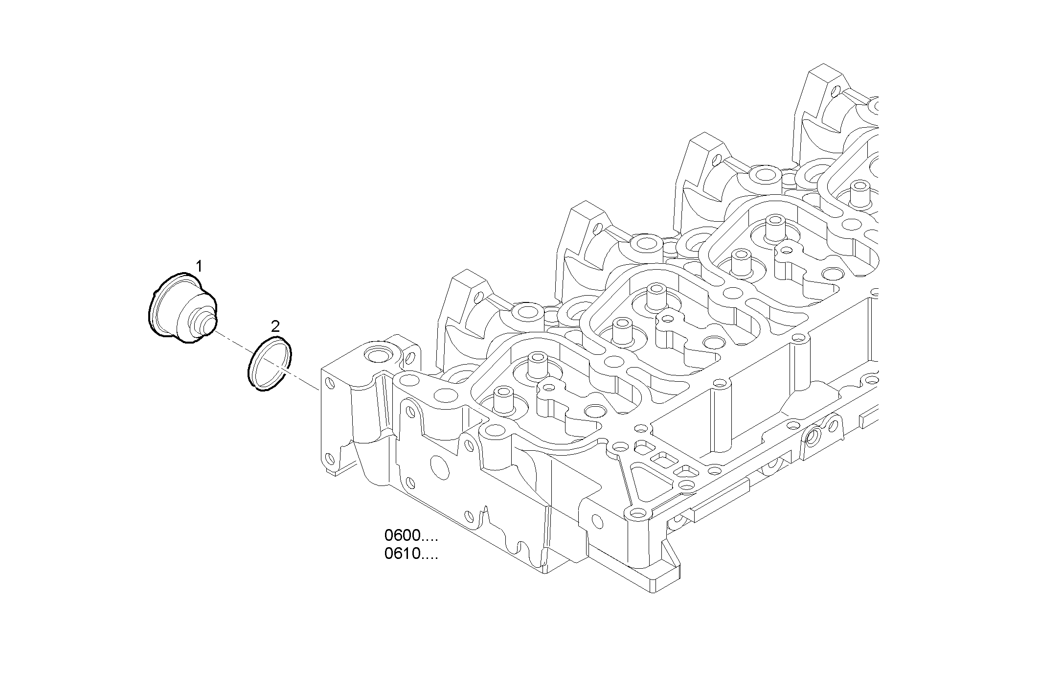 THERMOSTAT - N45MSTD20.50 NEF 4 mechanic. - TIER 2 parts diagram