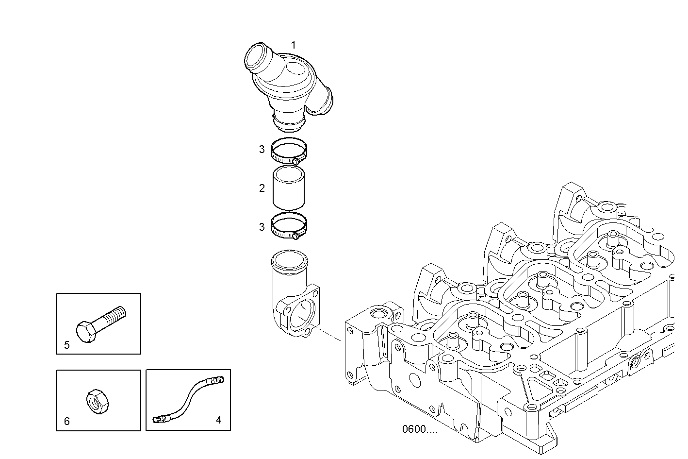 THERMOSTAT - N67MNTF40.01 NEF 6 mechanic. parts diagram