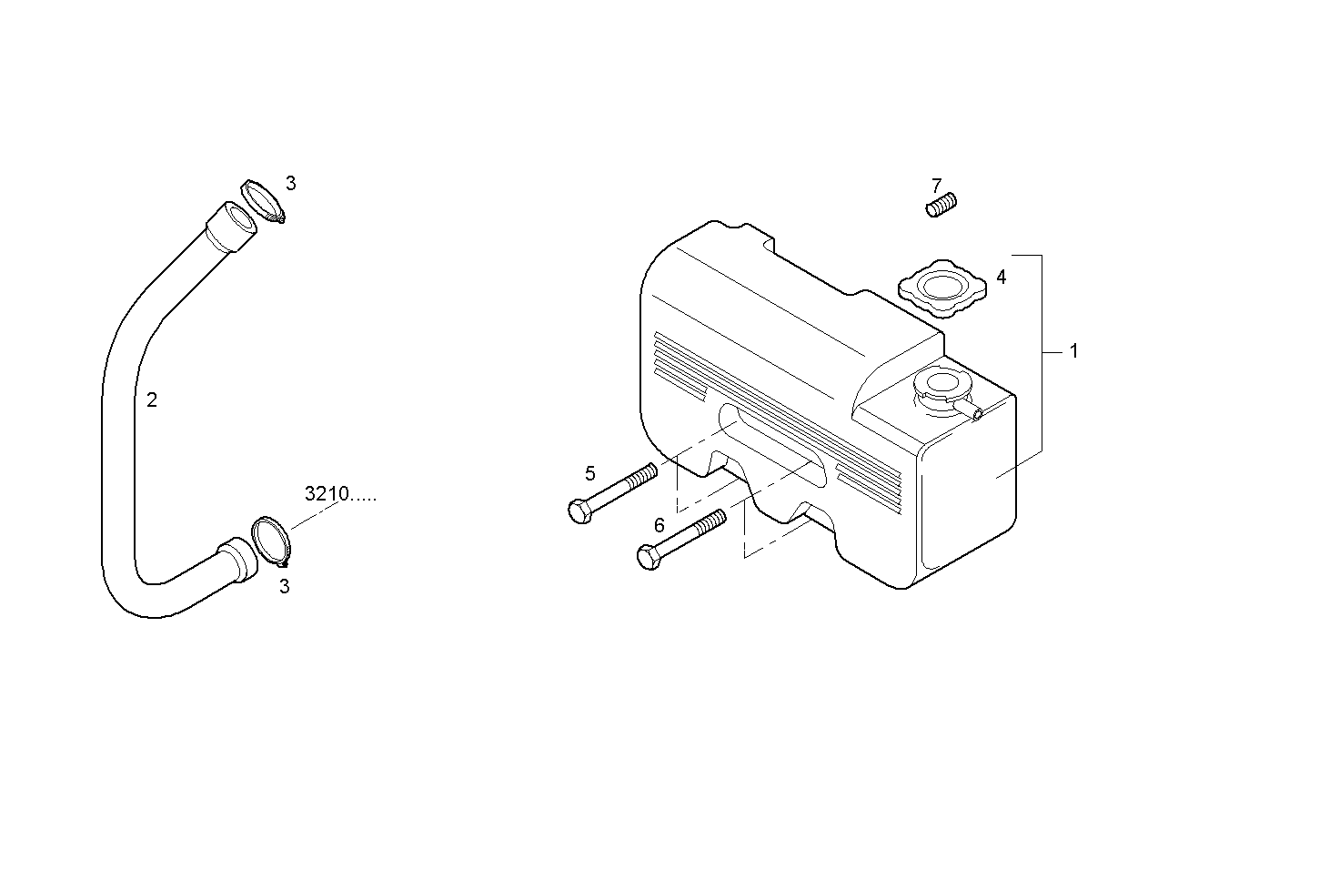 EXPANSION TANK - N67MNTM28.31 NEF 6 mechanic. parts diagram