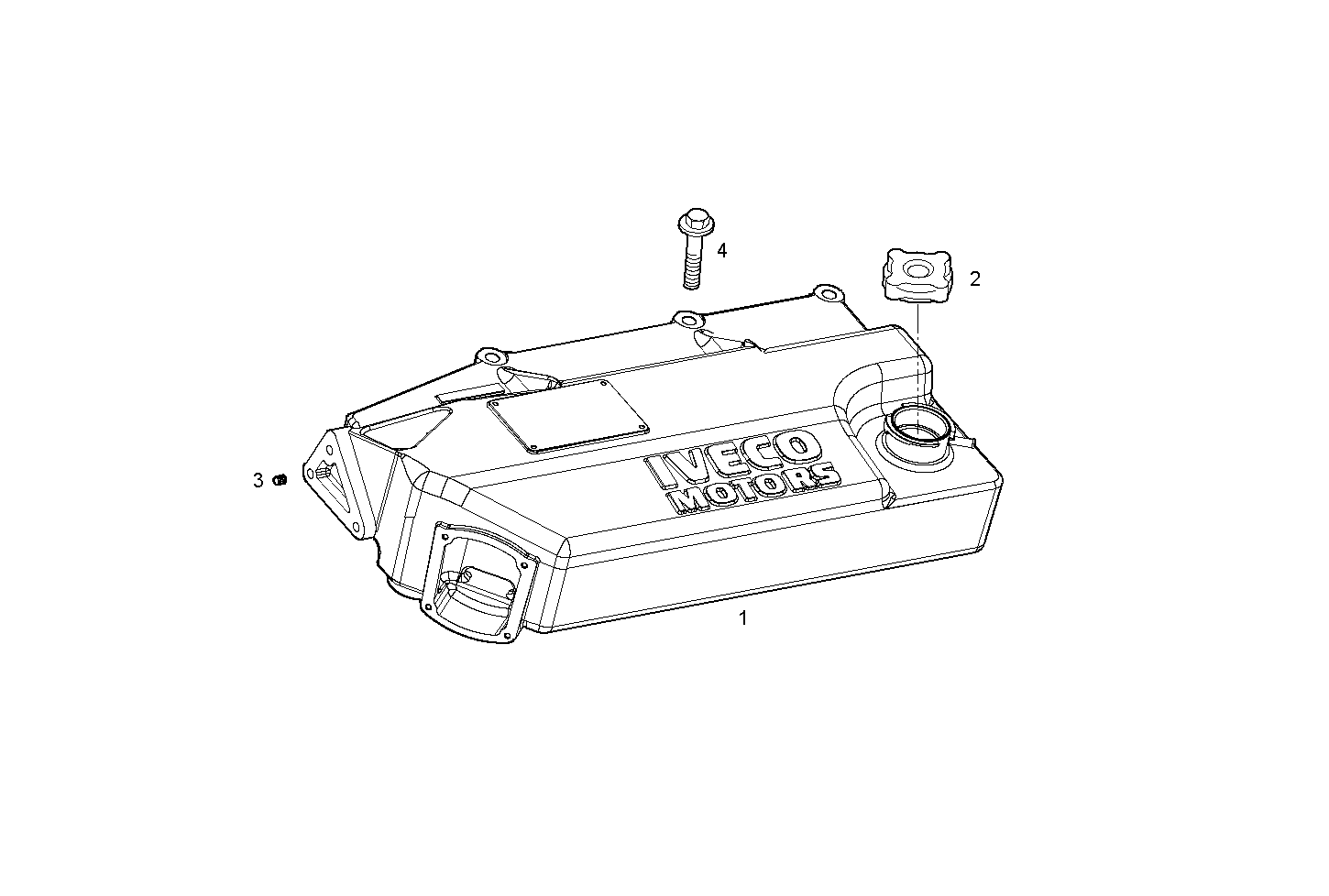 EXPANSION TANK - V08ENTM75.10A210 VECTOR 8 parts diagram