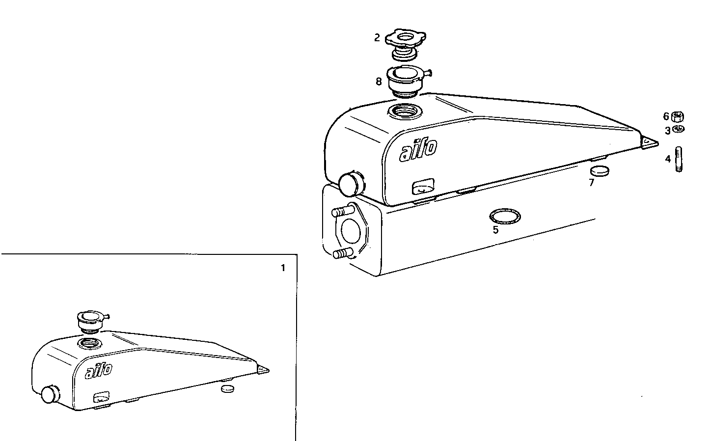 EXPANSION TANK - 8041M08.21 8041M08 parts diagram