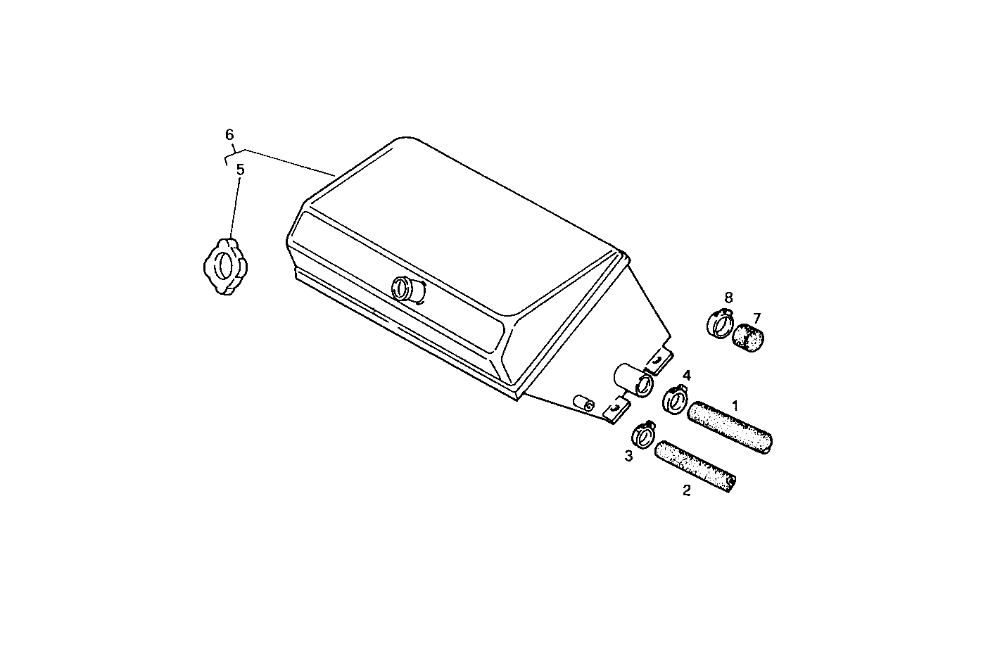 EXPANSION TANK - 8045SRE10.50 8045SRE10 parts diagram