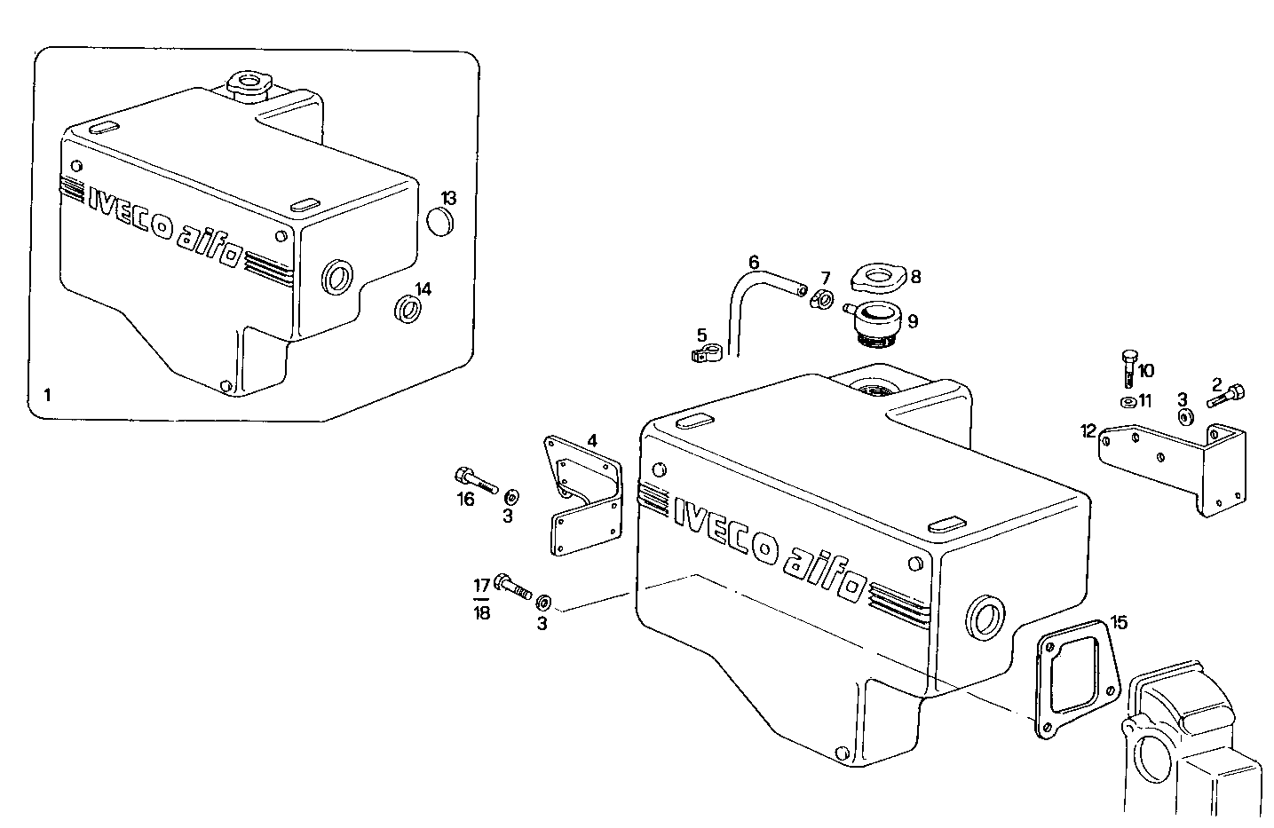 EXPANSION TANK - 8281SRM50.12 8281SRM50 parts diagram