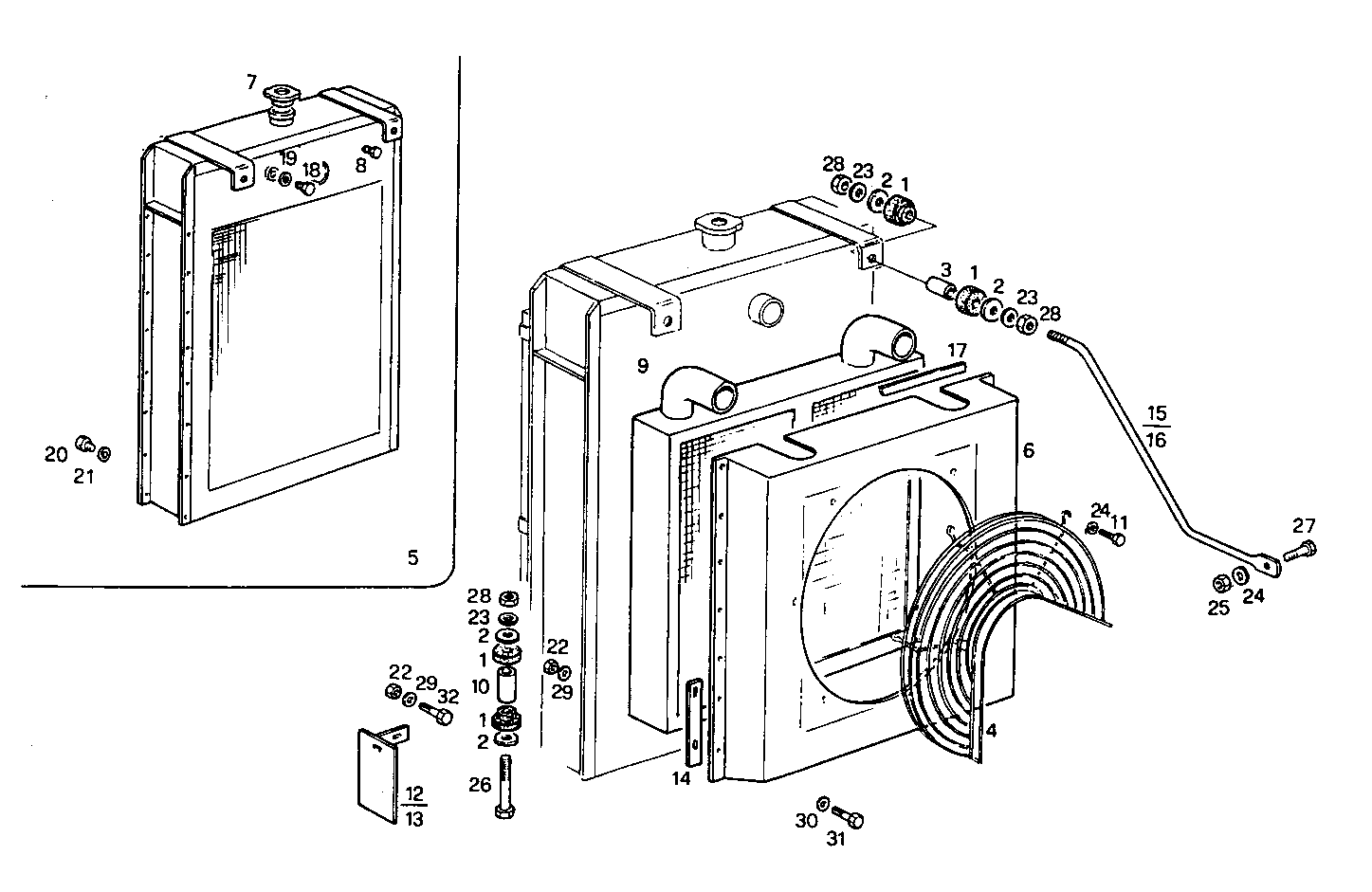 RADIATOR - GE8361SRi26.00A50S GE8361SRi26 parts diagram