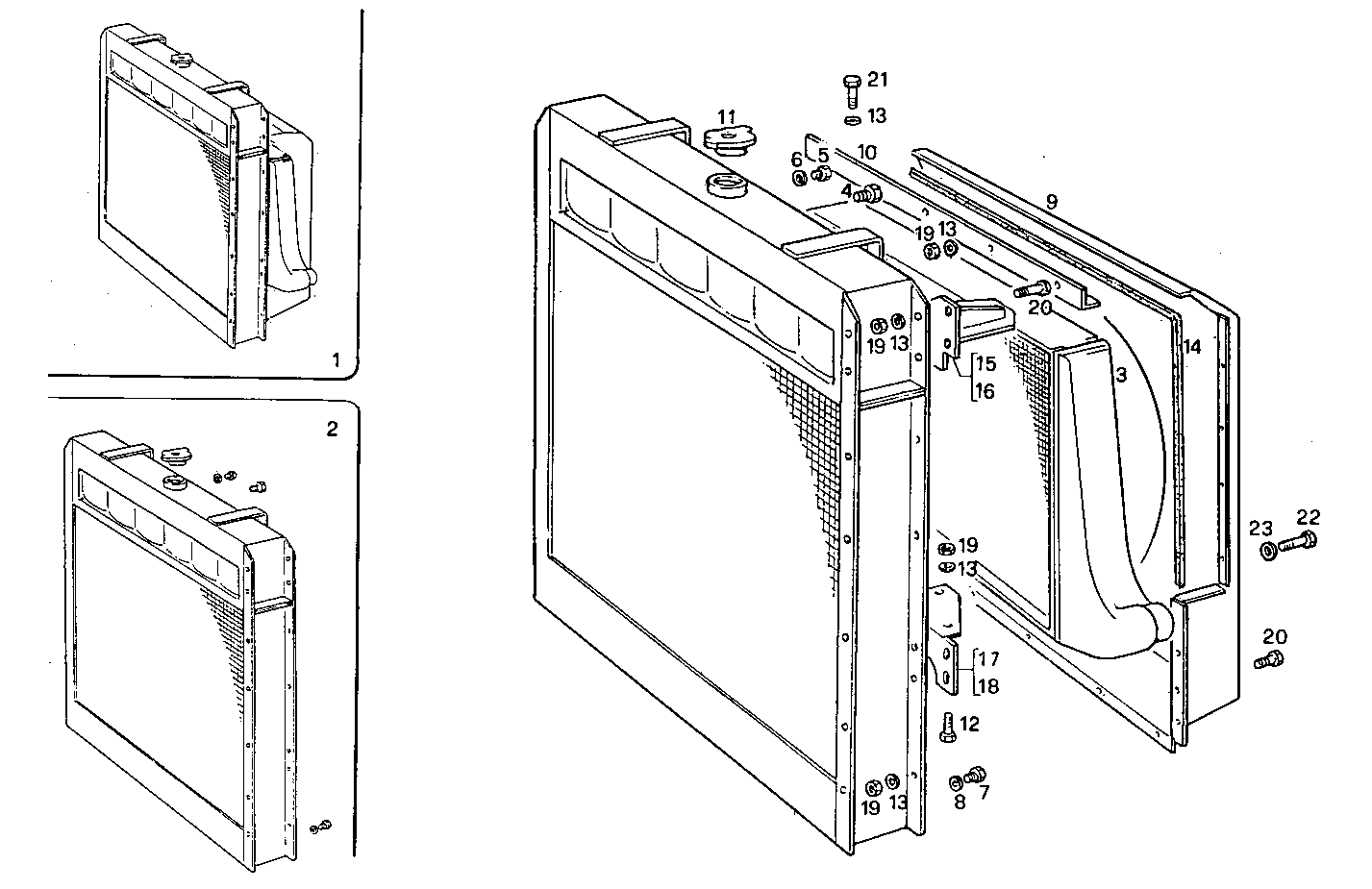 RADIATOR - 8210SRi25.00A580 8210SRi25 parts diagram