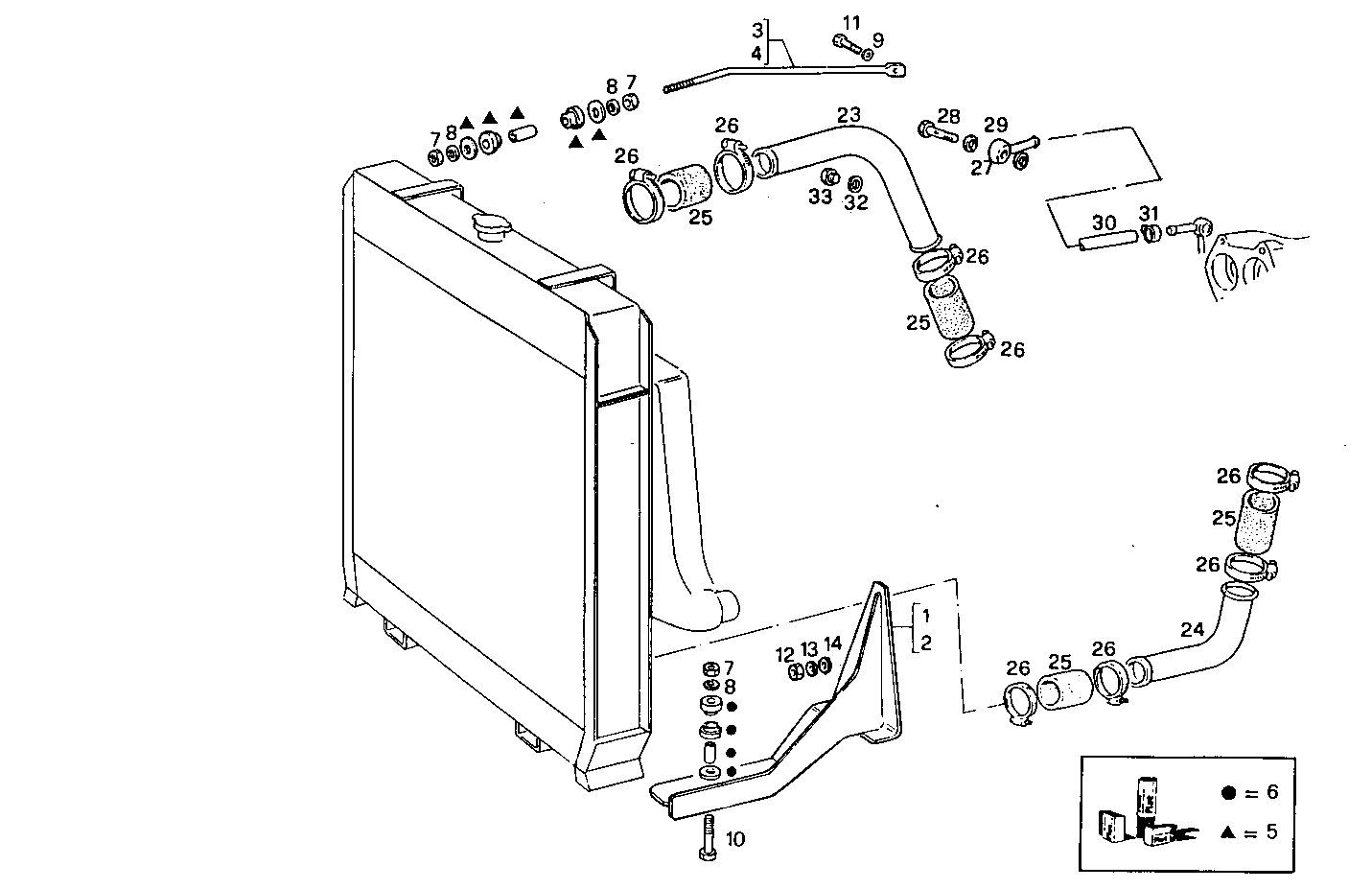 RADIATOR - 8210SRi25.00A550 8210SRi25 parts diagram