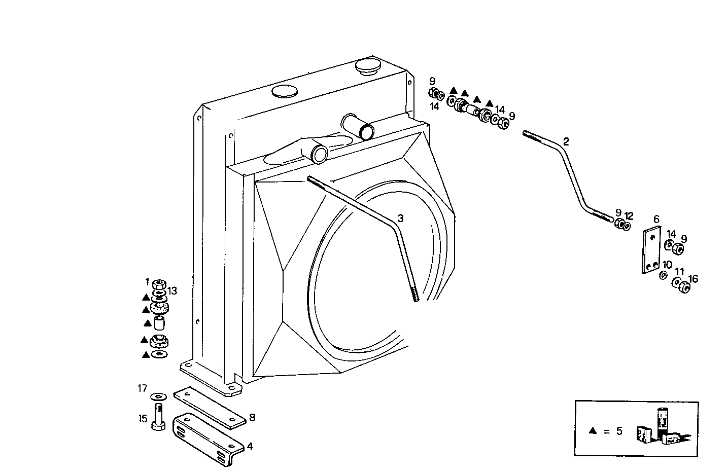 RADIATOR - GE8210SRi27.00A955 GE8210SRi27 parts diagram