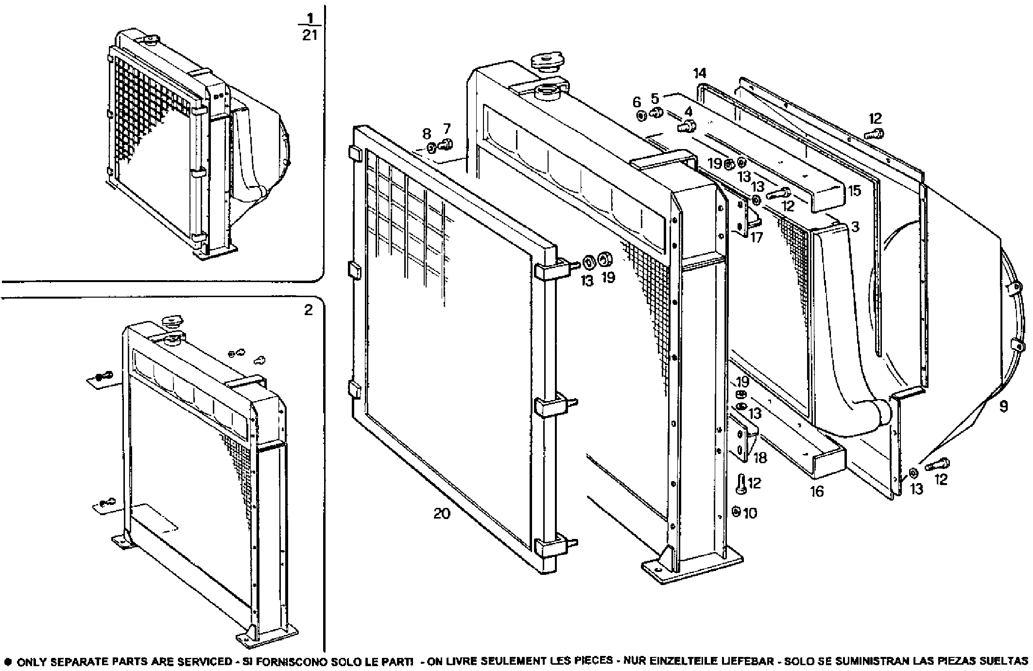 RADIATOR - 8210SRi26.03 8210SRi26 parts diagram
