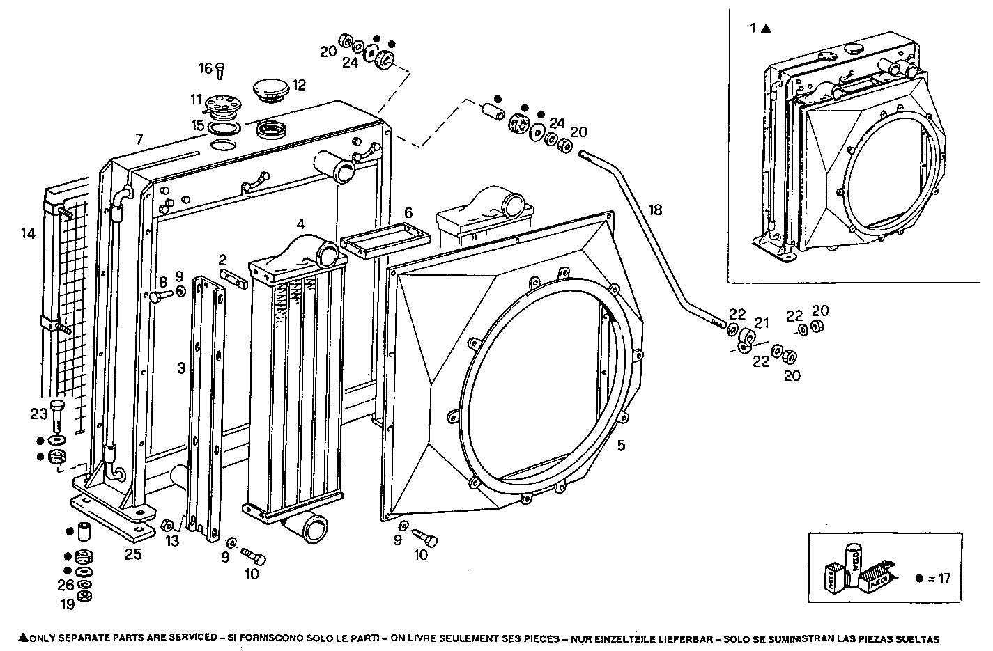 RADIATOR - 8281SRi26.01A580 8281SRi26 parts diagram