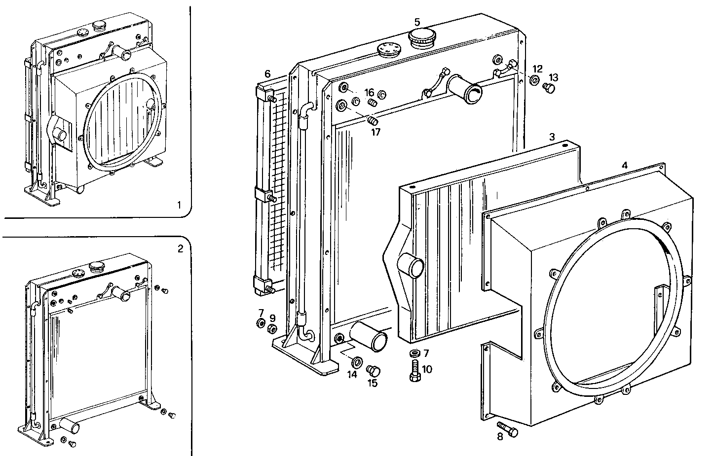 RADIATOR - 8210SRi28.00A550 8210SRi28 parts diagram