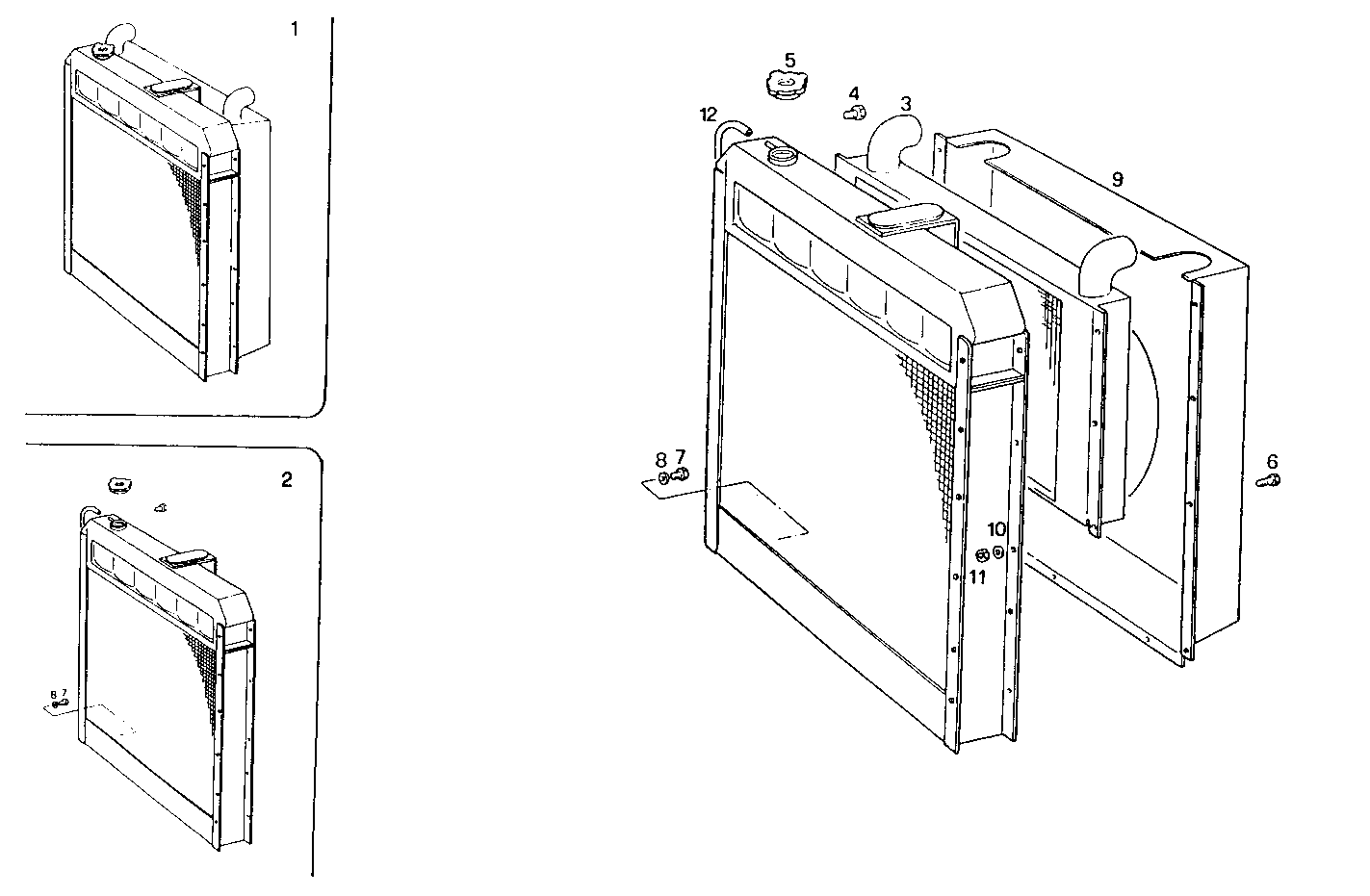 RADIATOR - 8065SRU26.04A581 8065SRU26 parts diagram